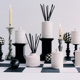 Golden Amber & Orange Townhouse Candle