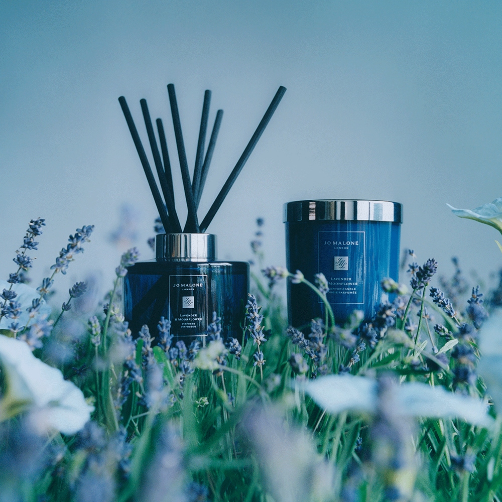 Lavender & Moonflower Scented Candle