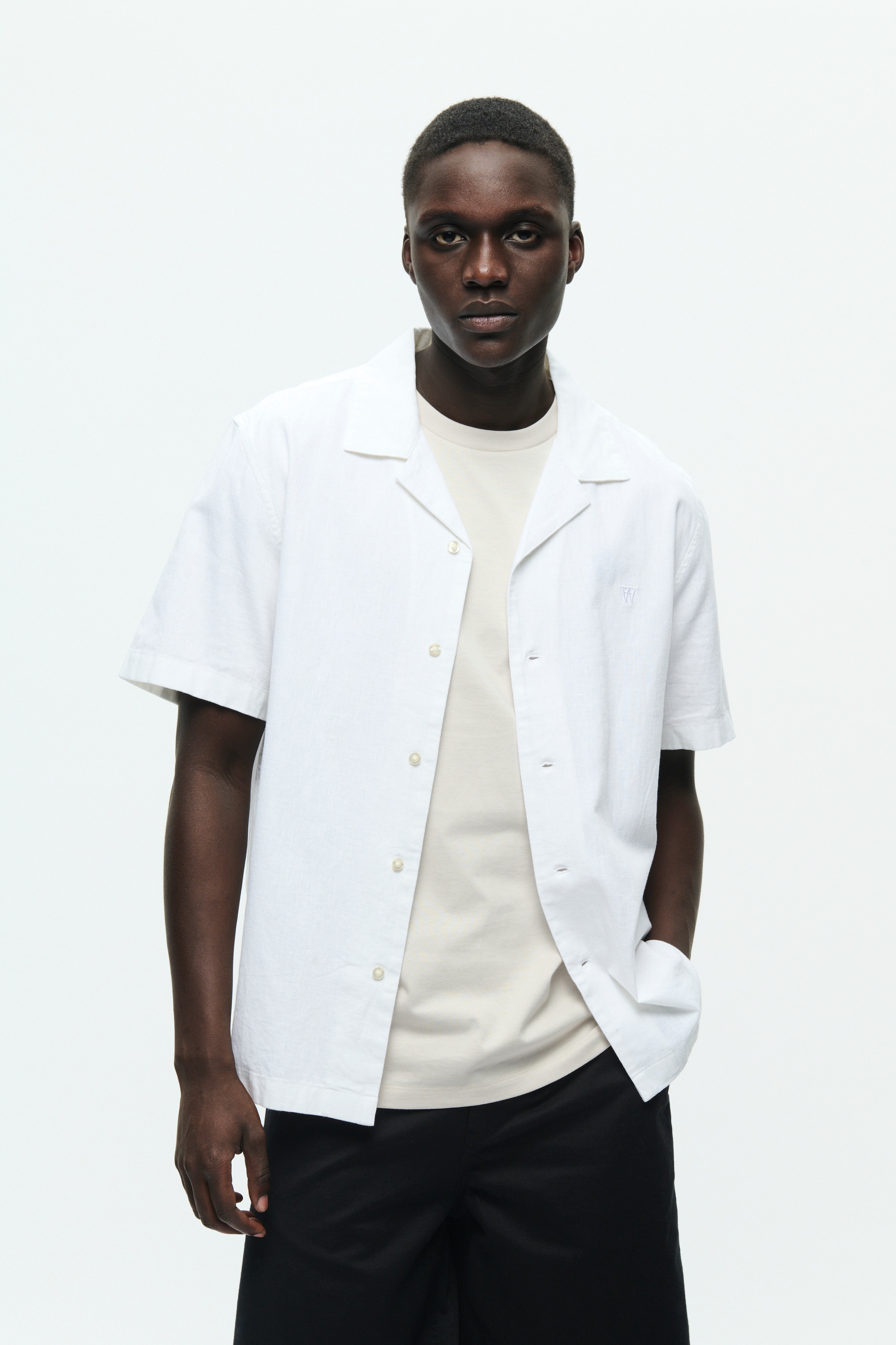 DOUBLE A BY W.W. MEN WWaaron Linen Shirt