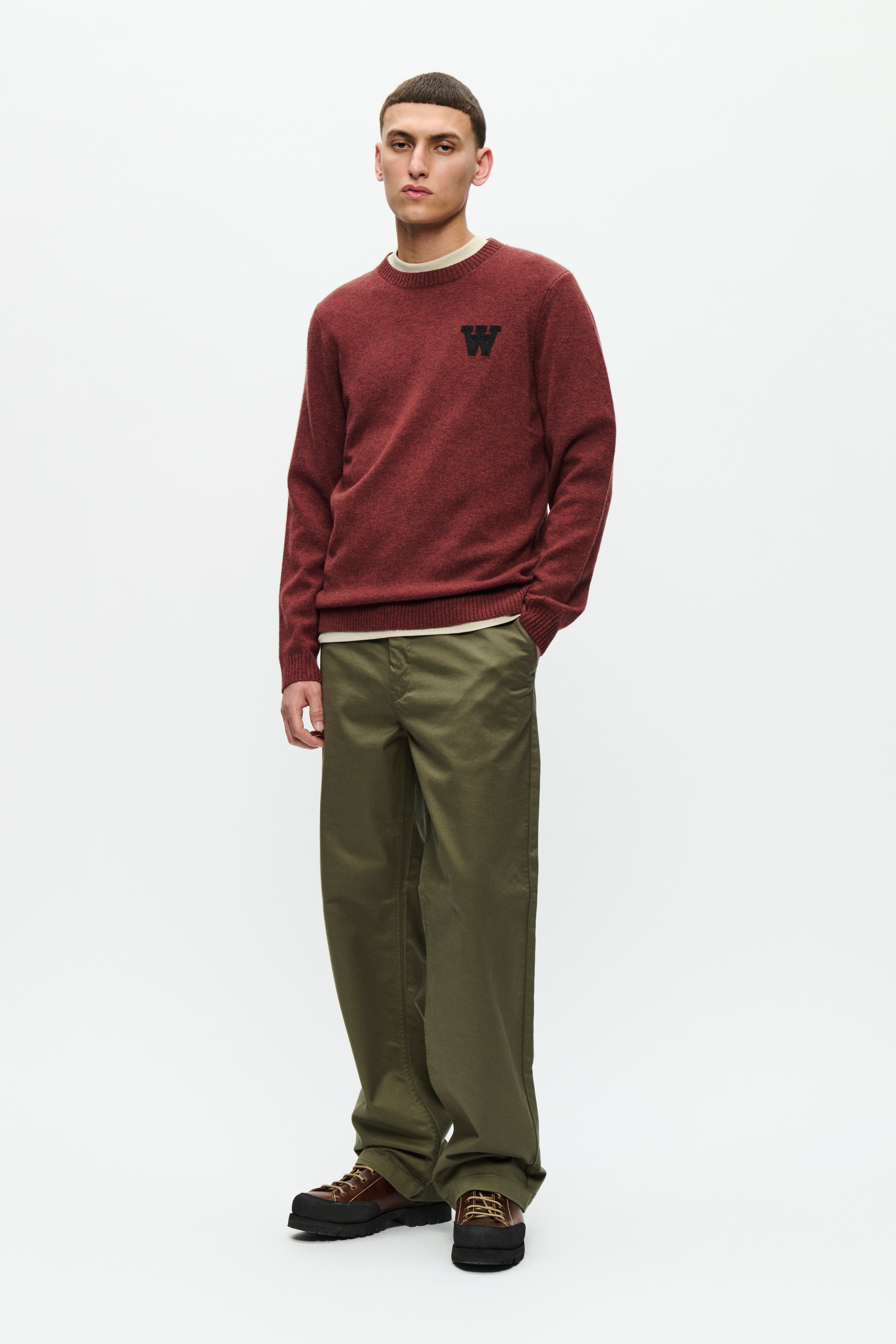 DOUBLE A BY W.W. MEN WWTay Lambswool Pullover