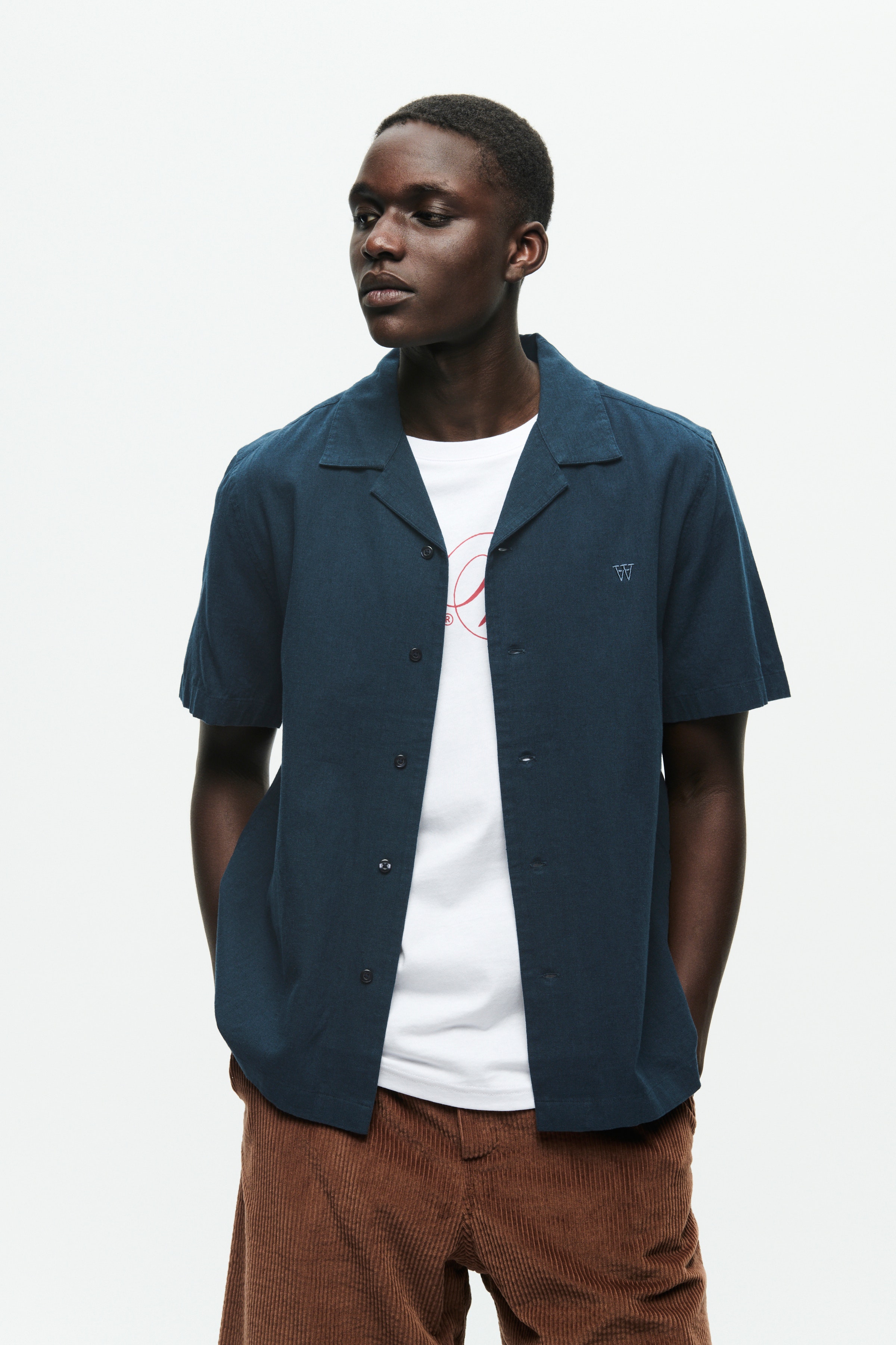 DOUBLE A BY W.W. MEN WWaaron Linen Shirt