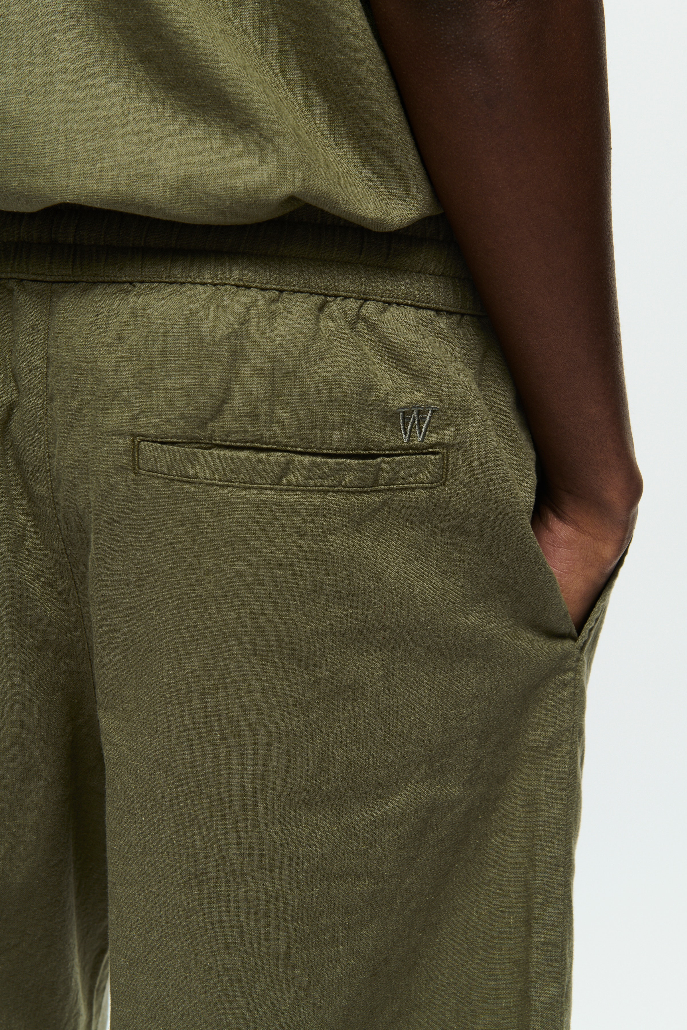 DOUBLE A BY W.W. MEN WWenoch Linen Shorts