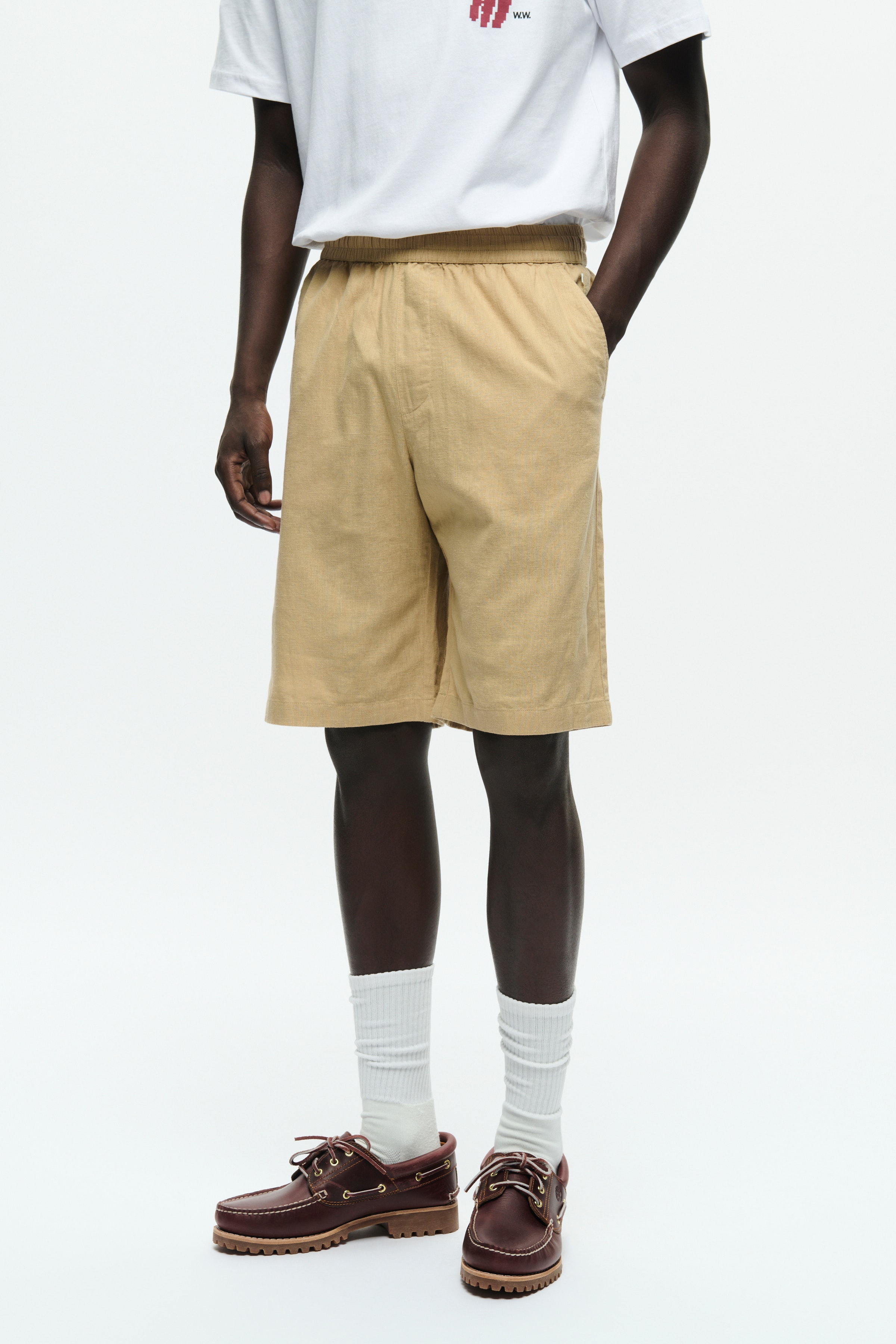 DOUBLE A BY W.W. MEN WWenoch Linen Shorts
