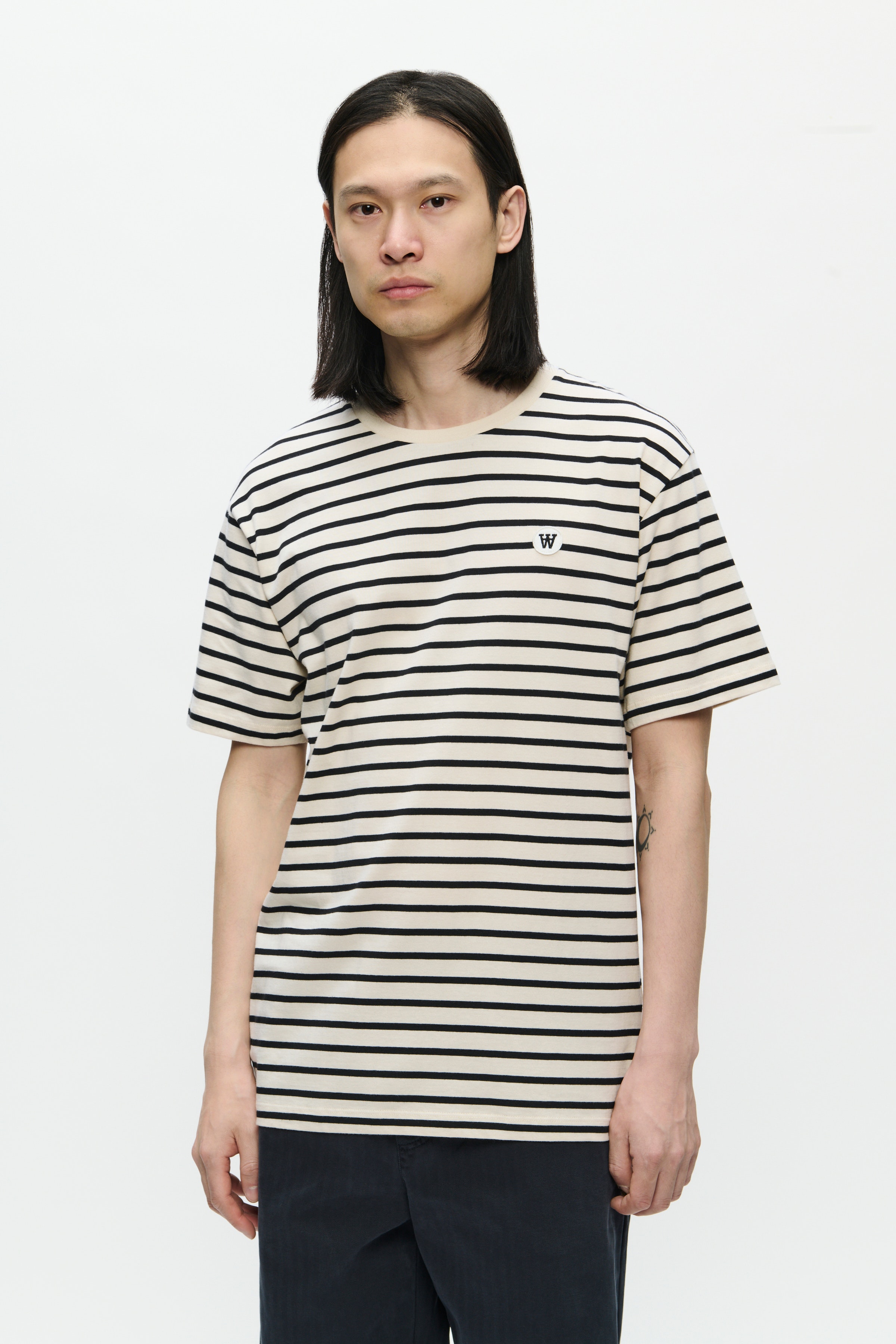 DOUBLE A BY W.W. MEN WWAce Stripe T-shirt