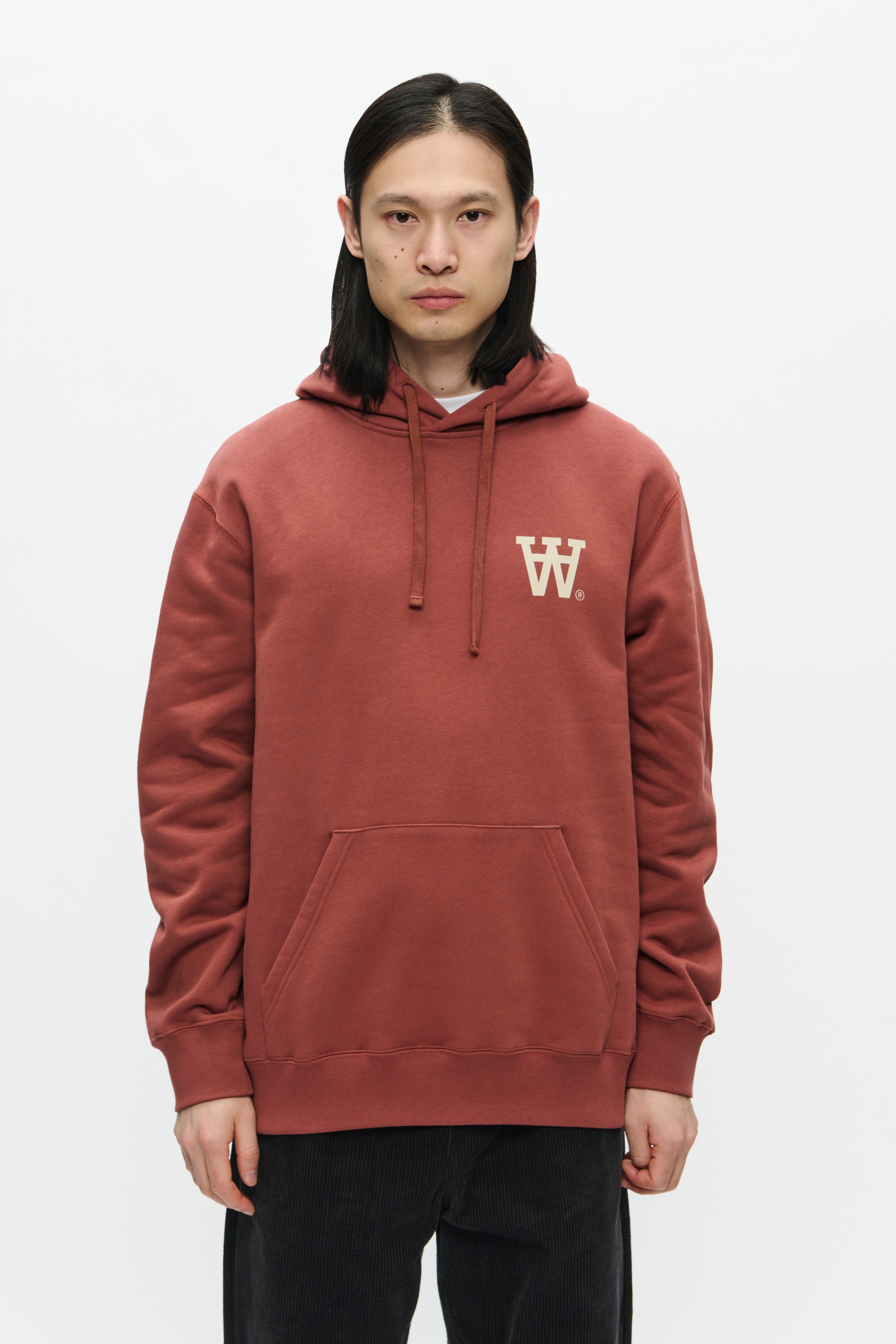 DOUBLE A BY W.W. MEN WWCass AA Chest Print Hoodie