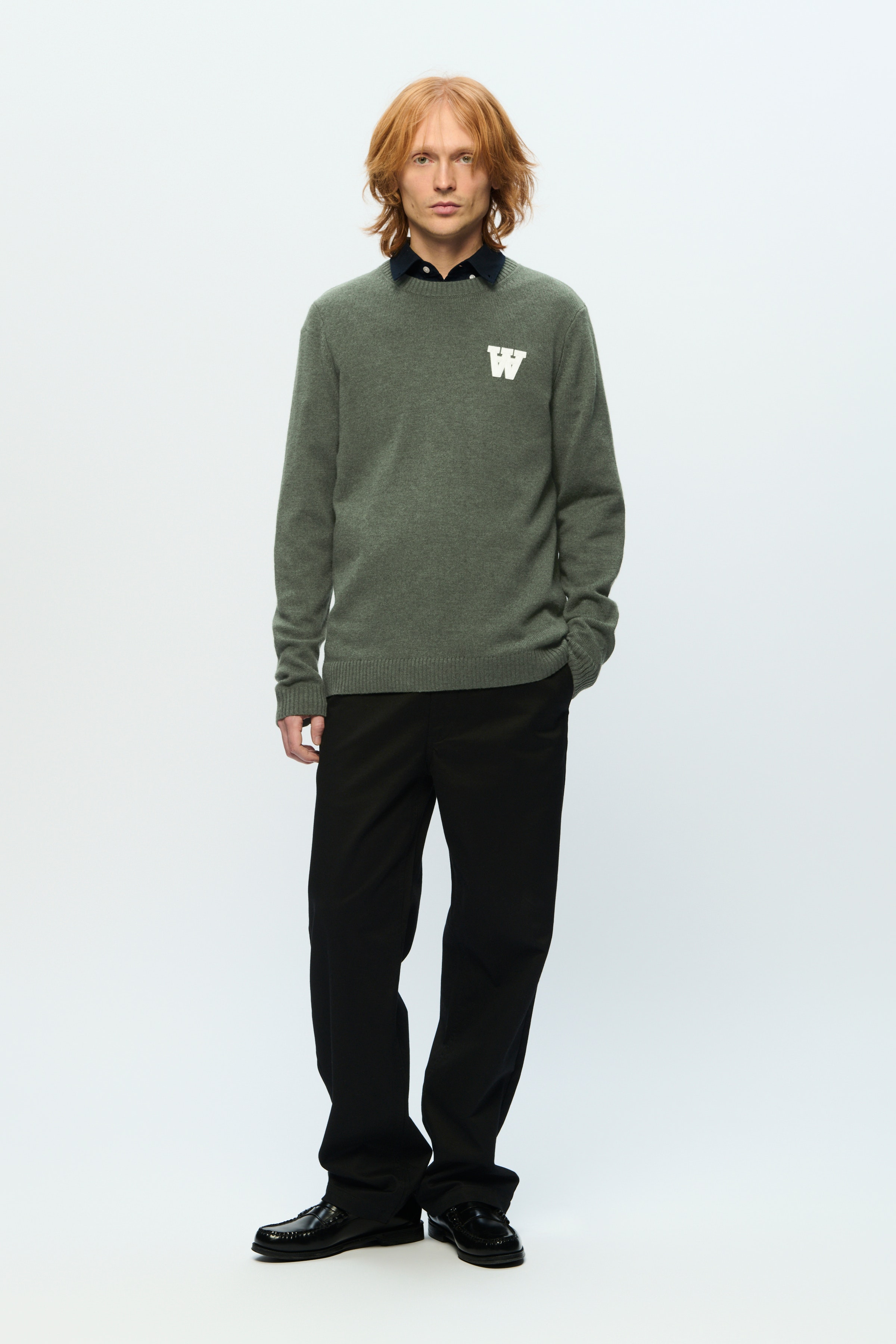 DOUBLE A BY W.W. MEN WWTay Lambswool Pullover
