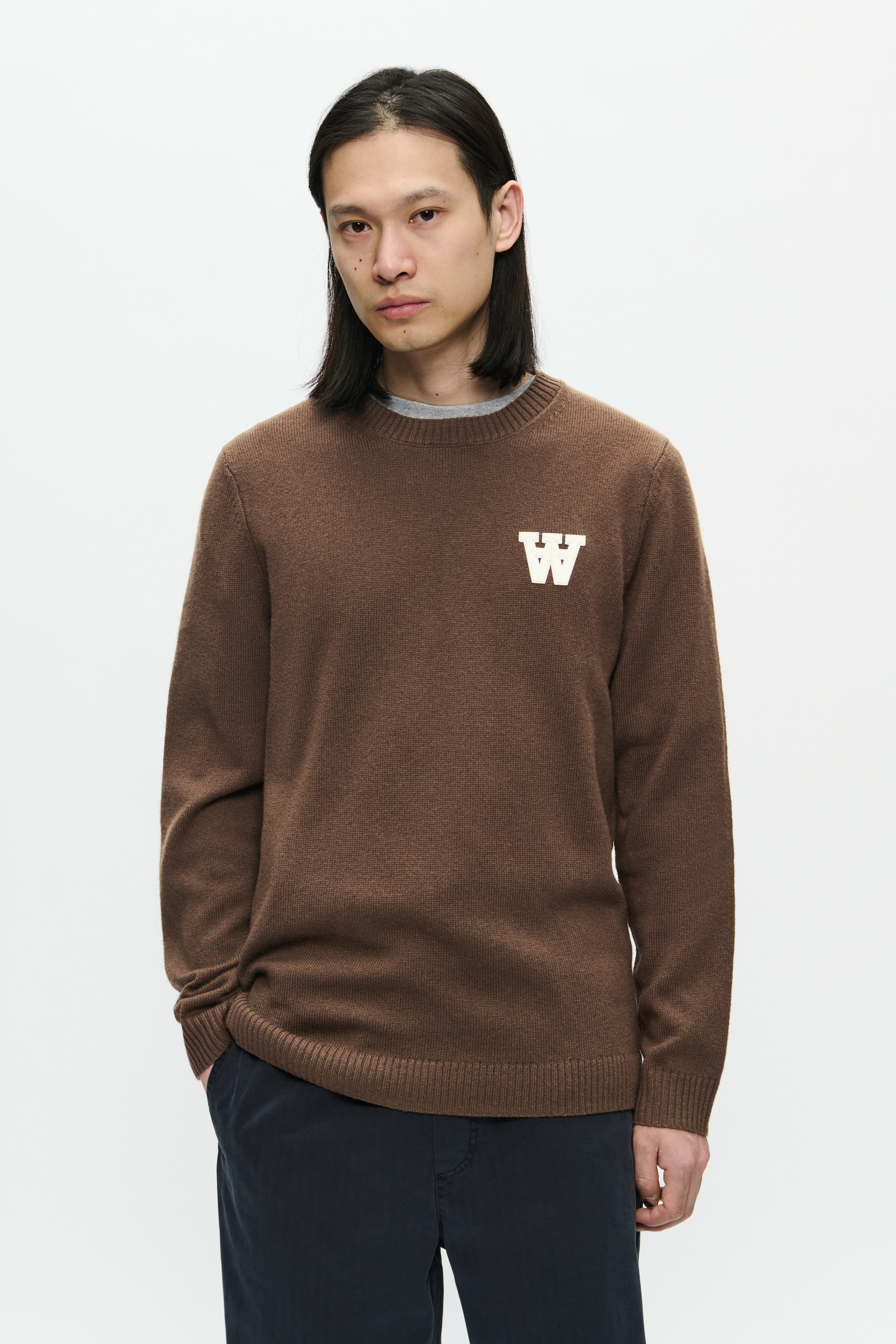 DOUBLE A BY W.W. MEN WWTay Lambswool Pullover