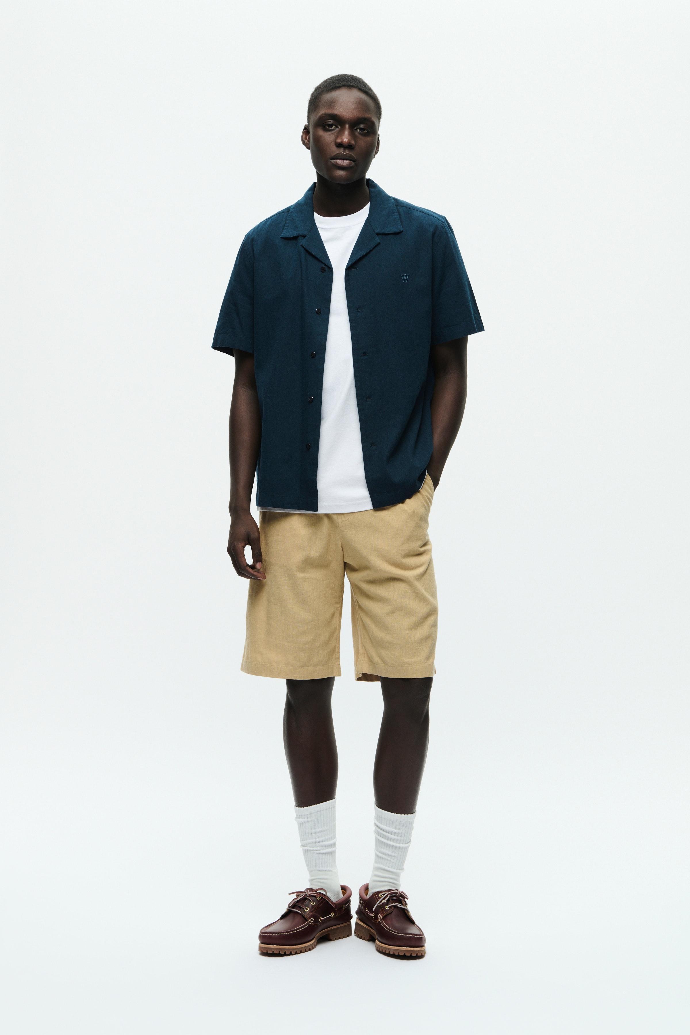 DOUBLE A BY W.W. MEN WWenoch Linen Shorts