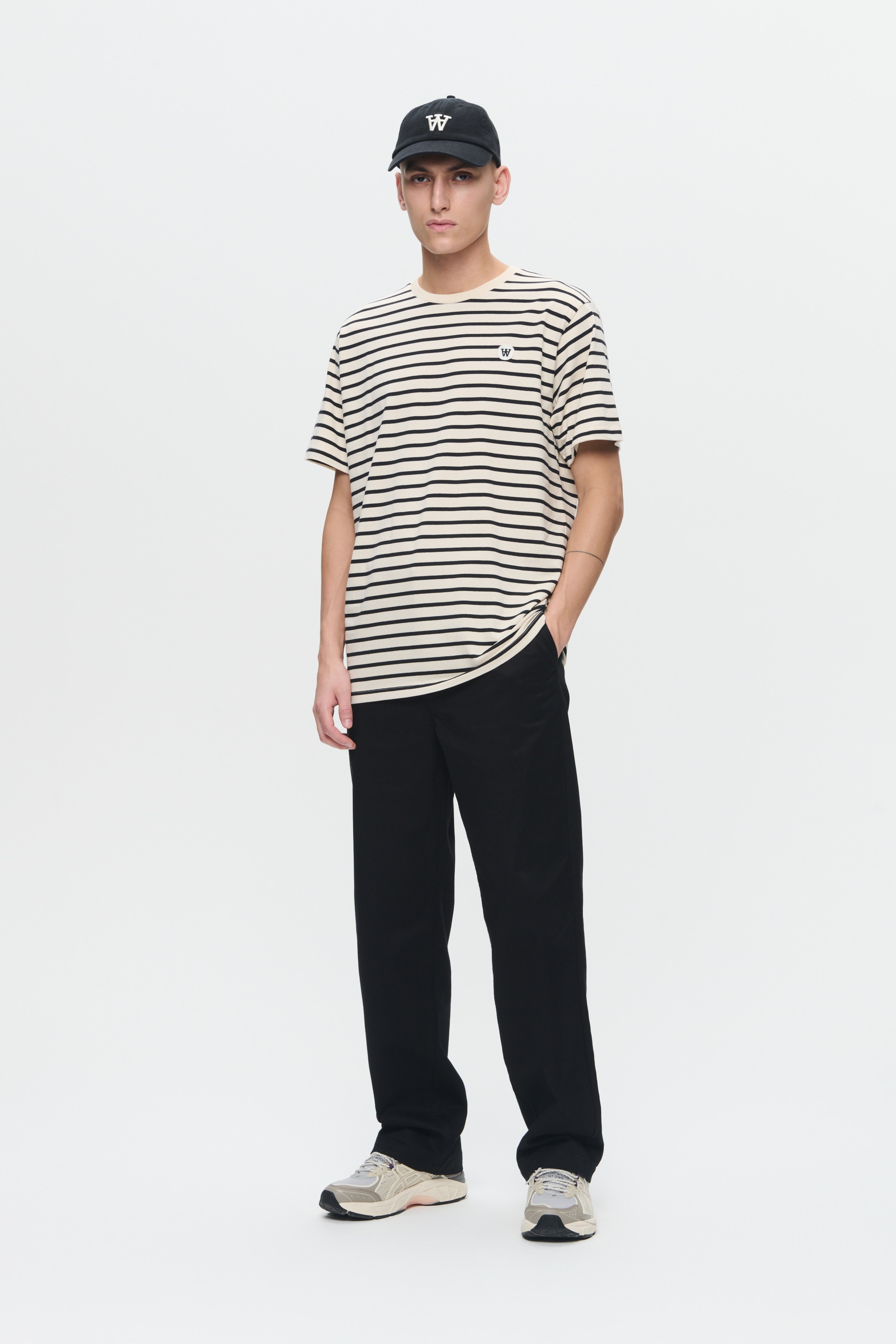 DOUBLE A BY W.W. MEN WWAce Stripe T-shirt