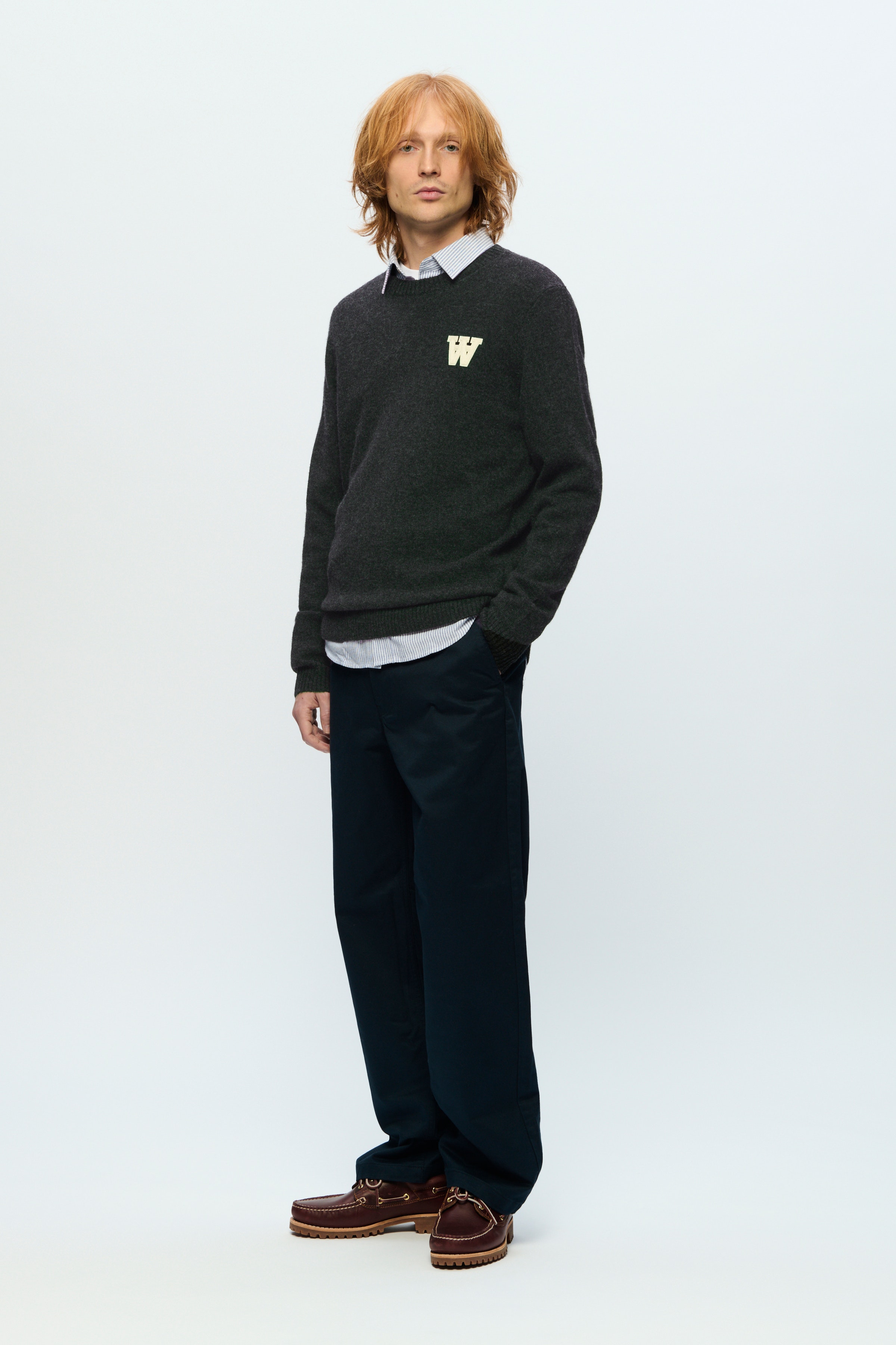 DOUBLE A BY W.W. MEN WWTay Lambswool Pullover