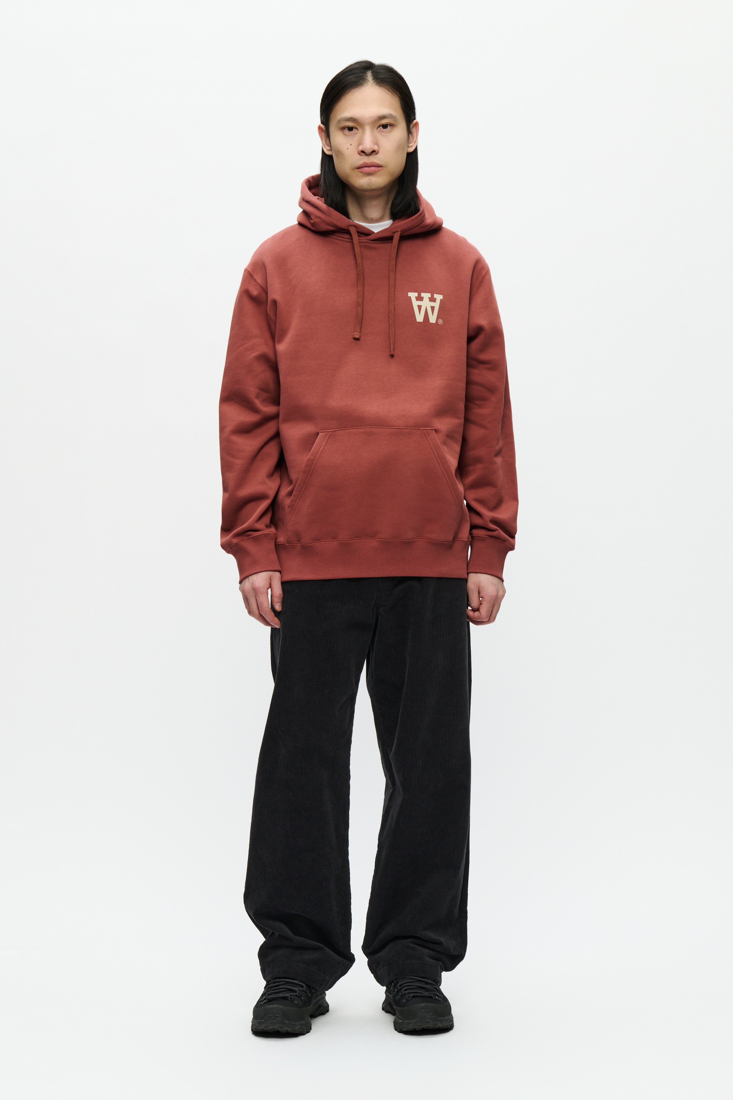 DOUBLE A BY W.W. MEN WWCass AA Chest Print Hoodie