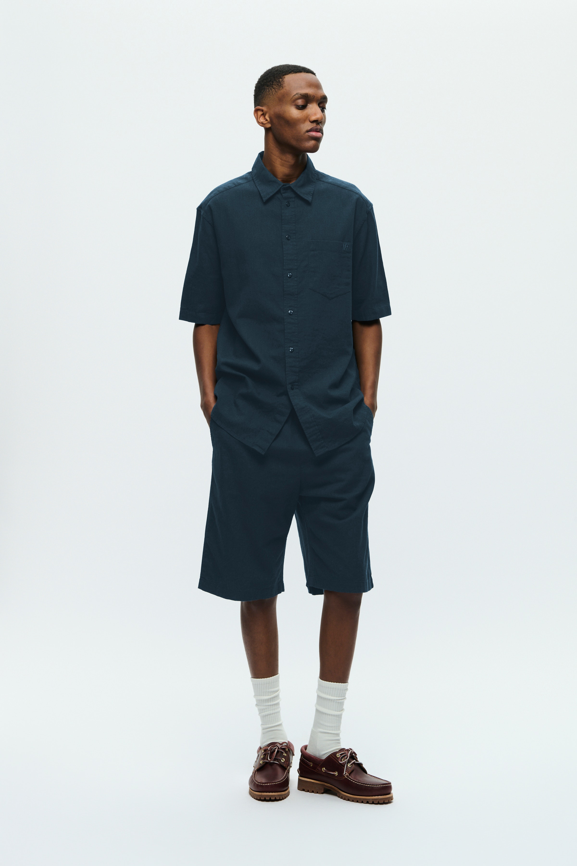 DOUBLE A BY W.W. MEN WWenoch Linen Shorts