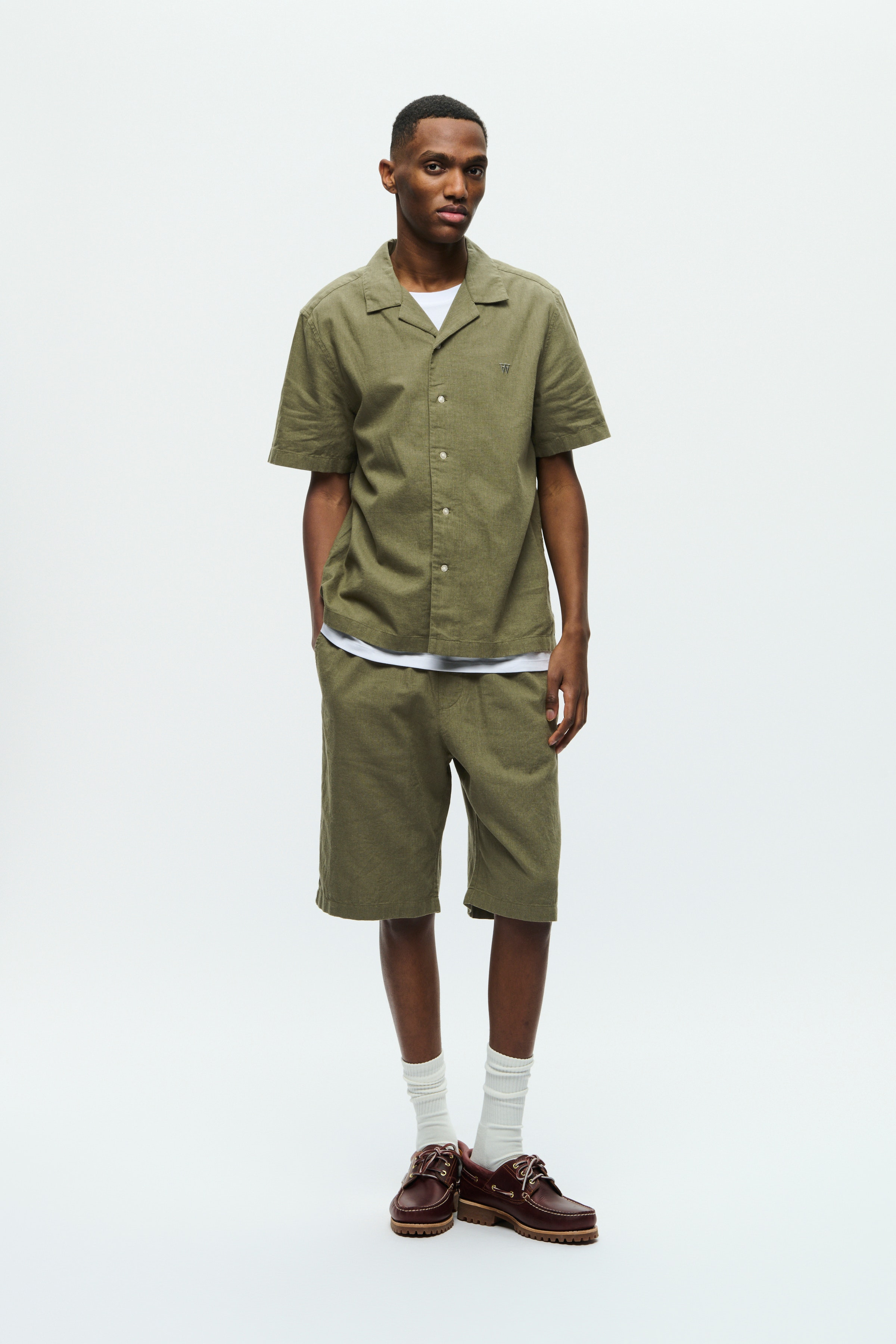 DOUBLE A BY W.W. MEN WWenoch Linen Shorts