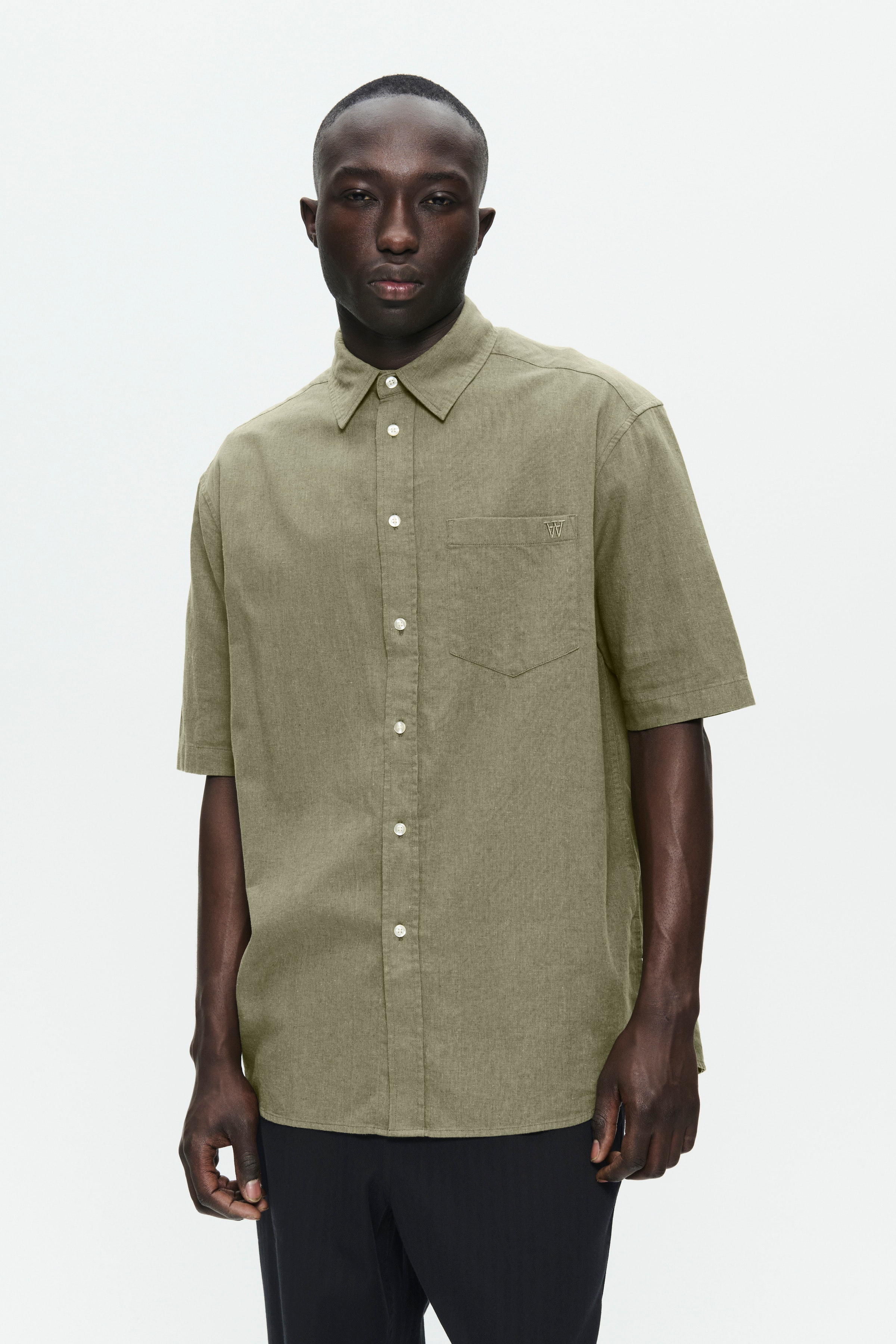DOUBLE A BY W.W. MEN WWaaron Linen Shirt
