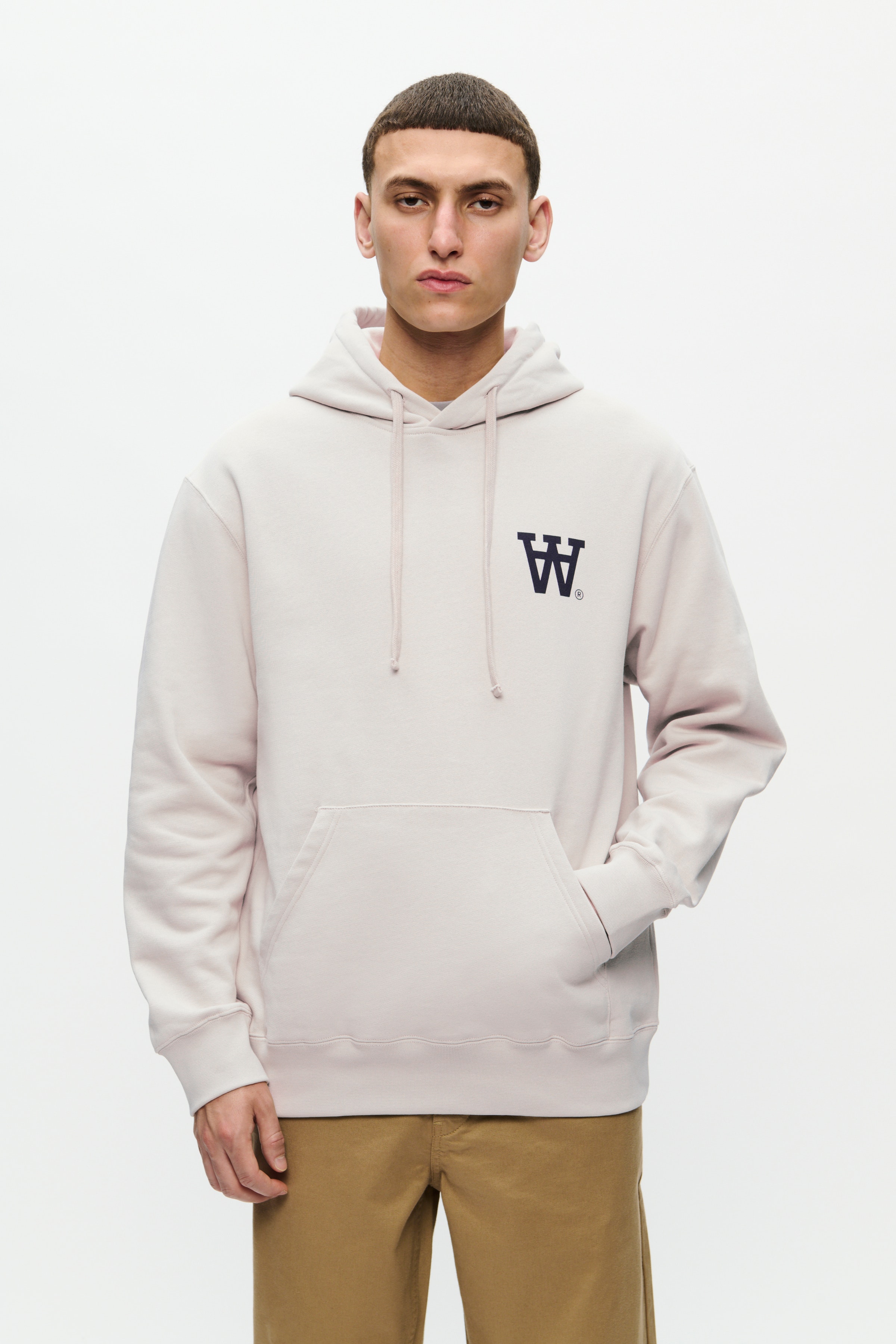 DOUBLE A BY W.W. MEN WWCass AA Chest Print Hoodie