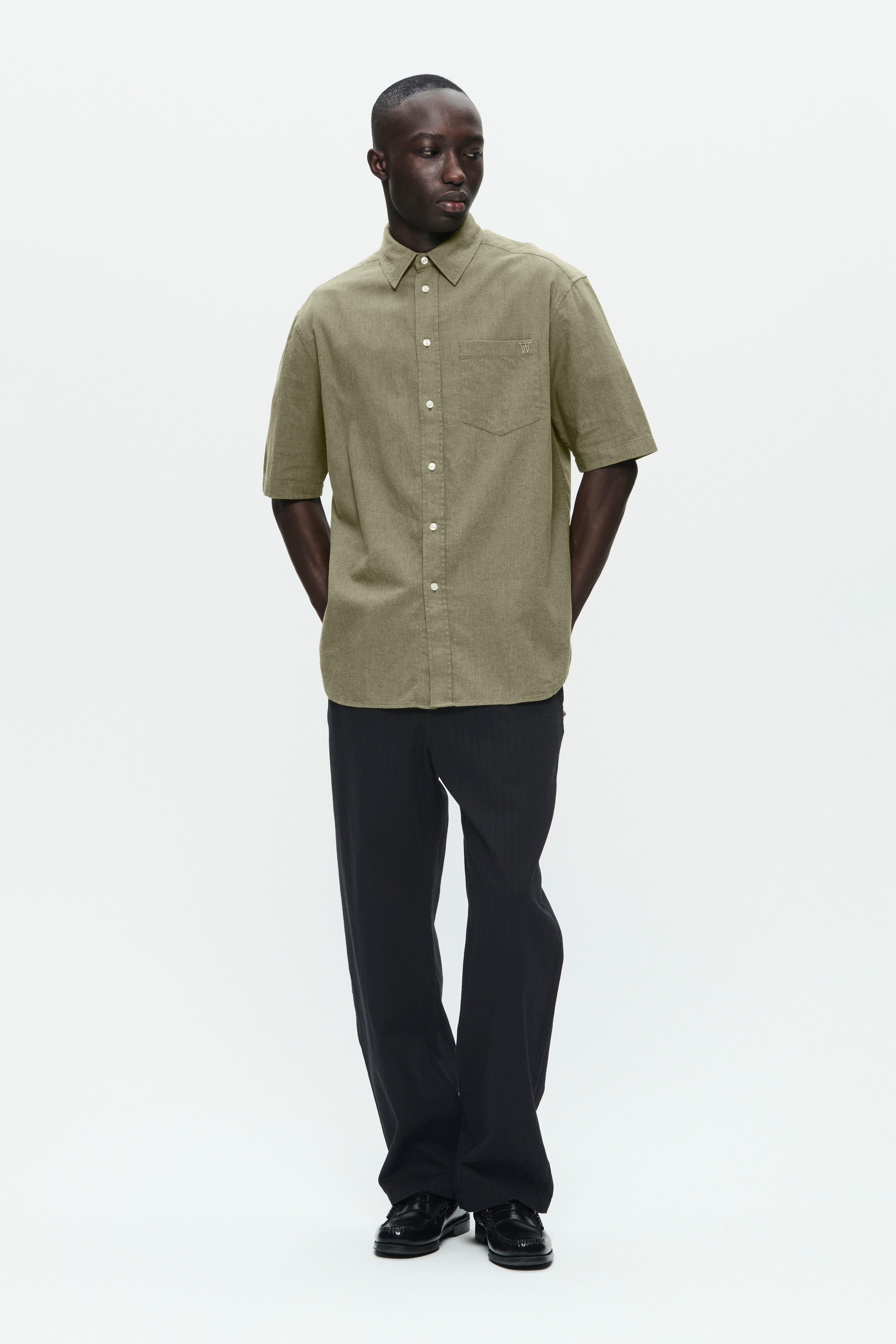 DOUBLE A BY W.W. MEN WWaaron Linen Shirt