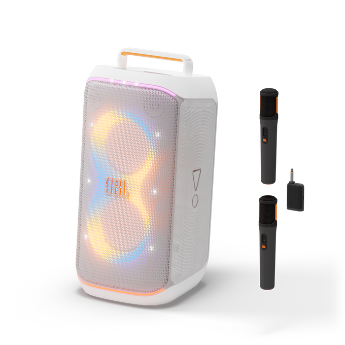 Partybox Club 120 White + Wireless Mic