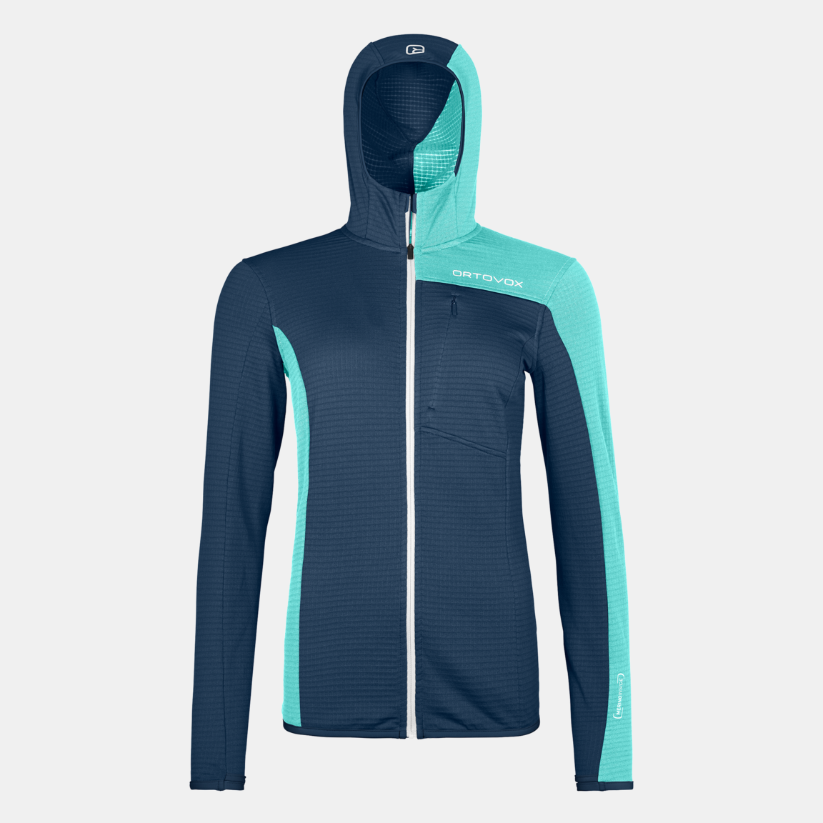 FLEECE LIGHT GRID HOODED JKT