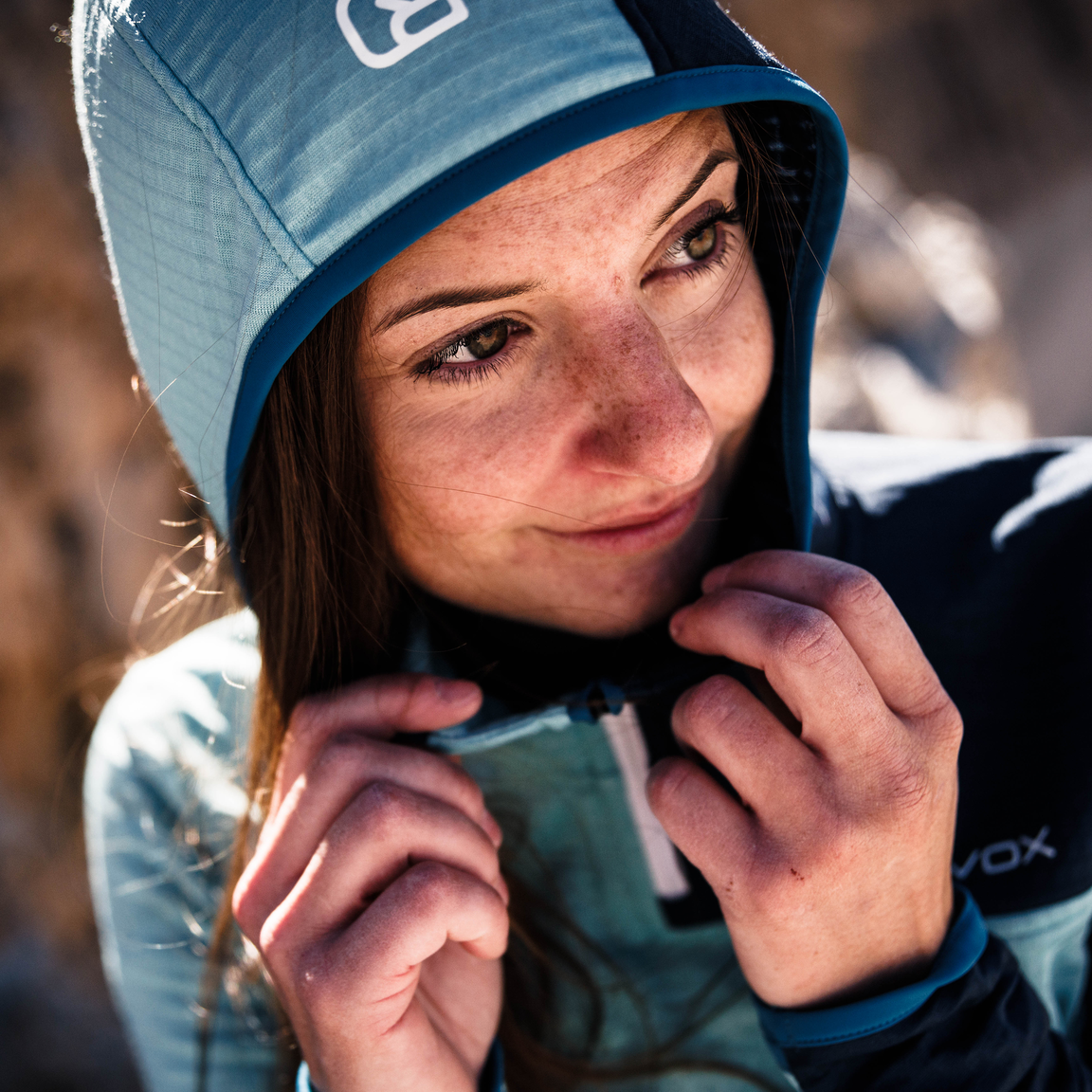 FLEECE LIGHT GRID ZN HOODY