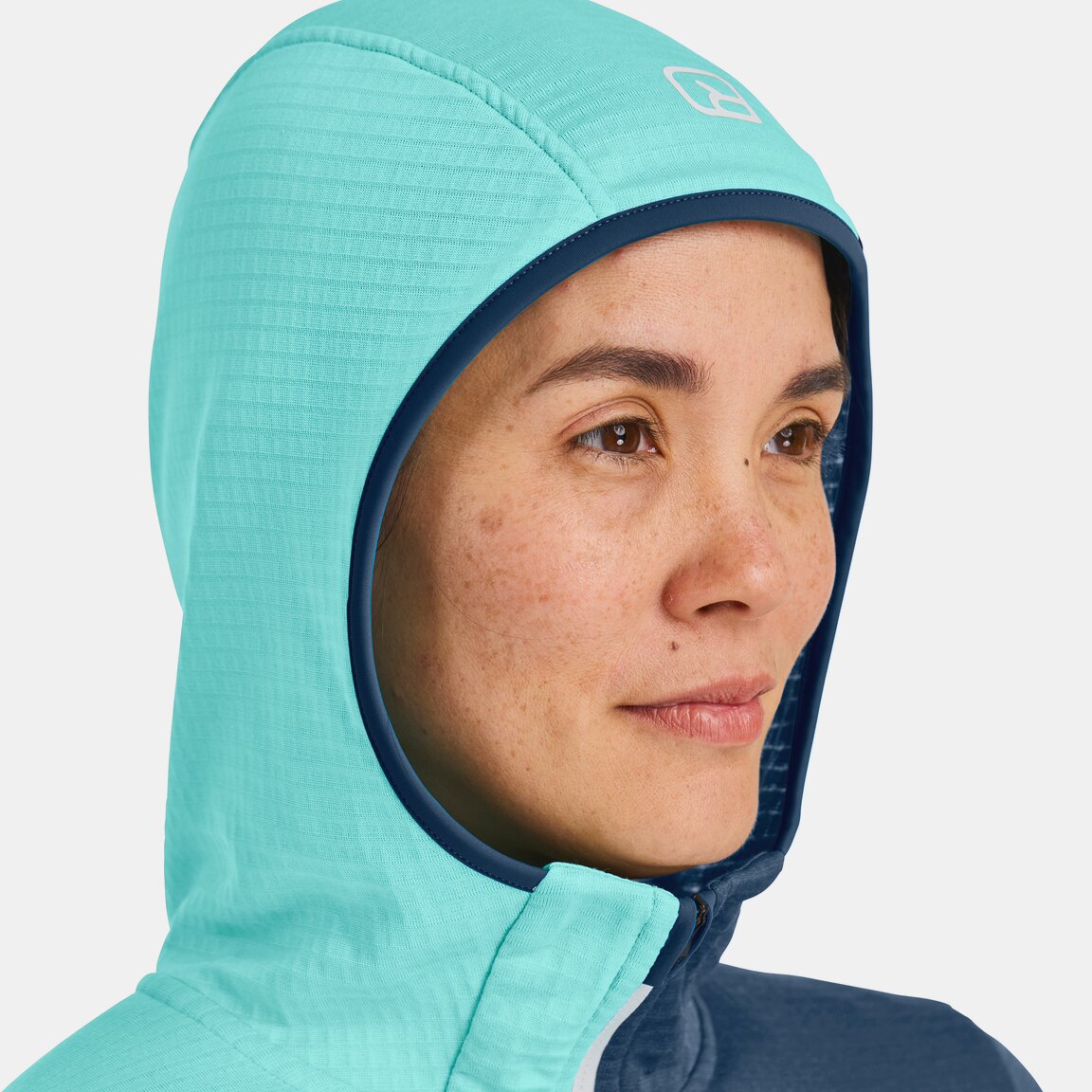 FLEECE LIGHT GRID ZN HOODY