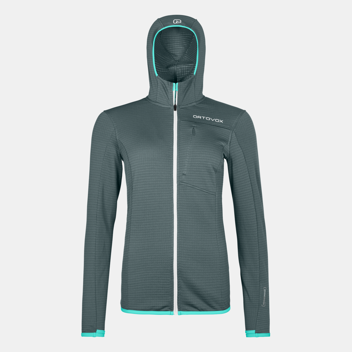 FLEECE LIGHT GRID HOODED JKT