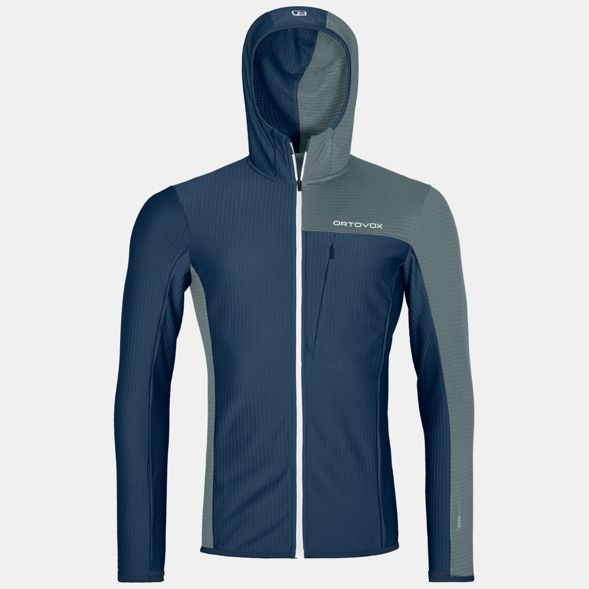 FLEECE LIGHT GRID HOODED JKT