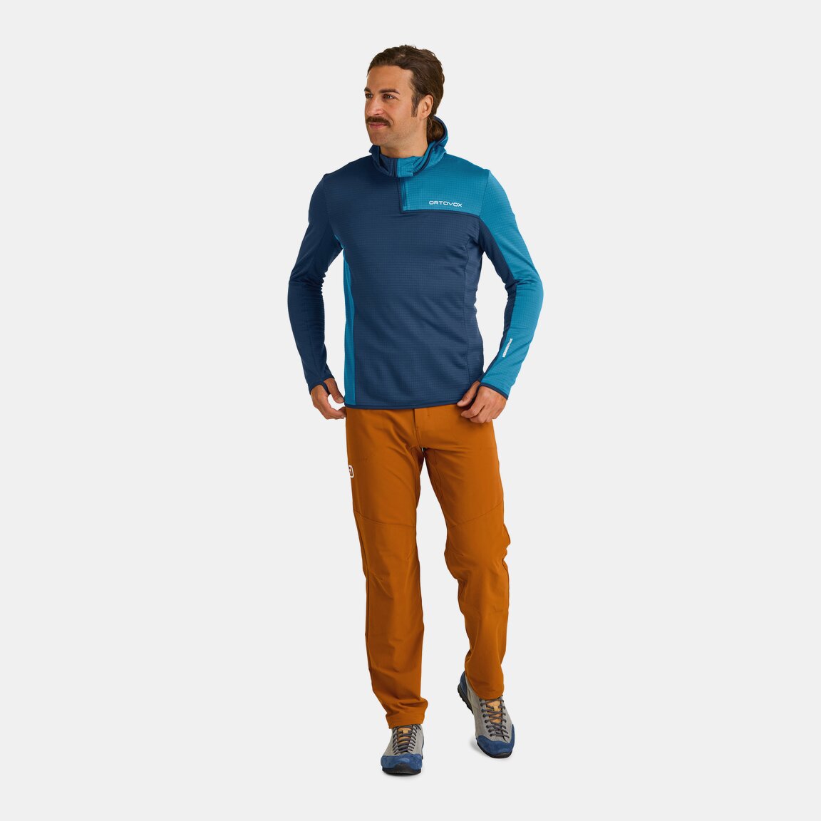 FLEECE LIGHT GRID ZN HOODY