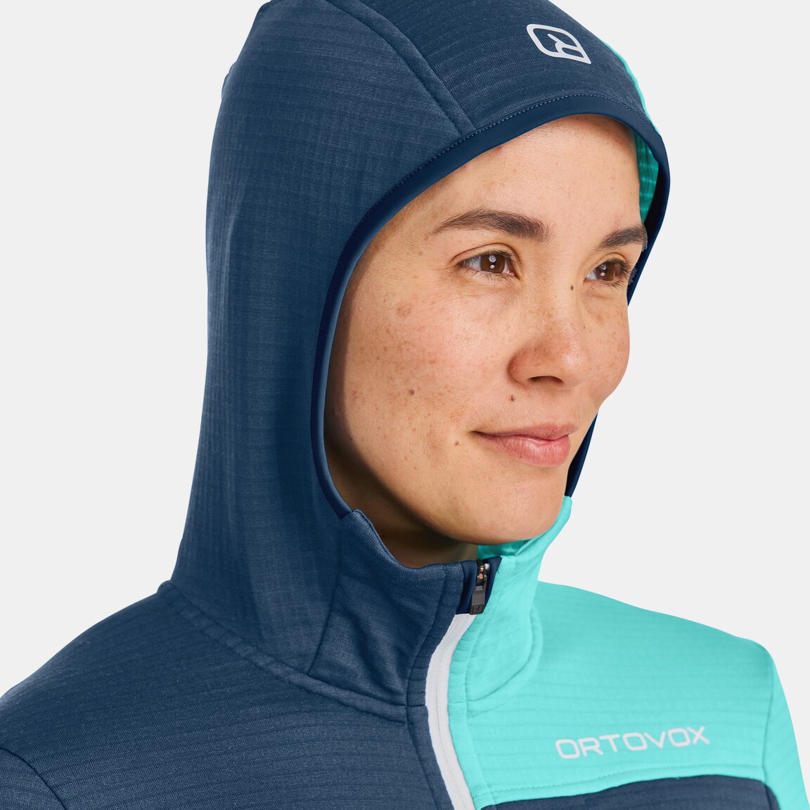 FLEECE LIGHT GRID HOODED JKT