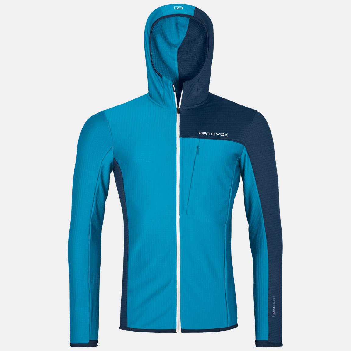 FLEECE LIGHT GRID HOODED JKT