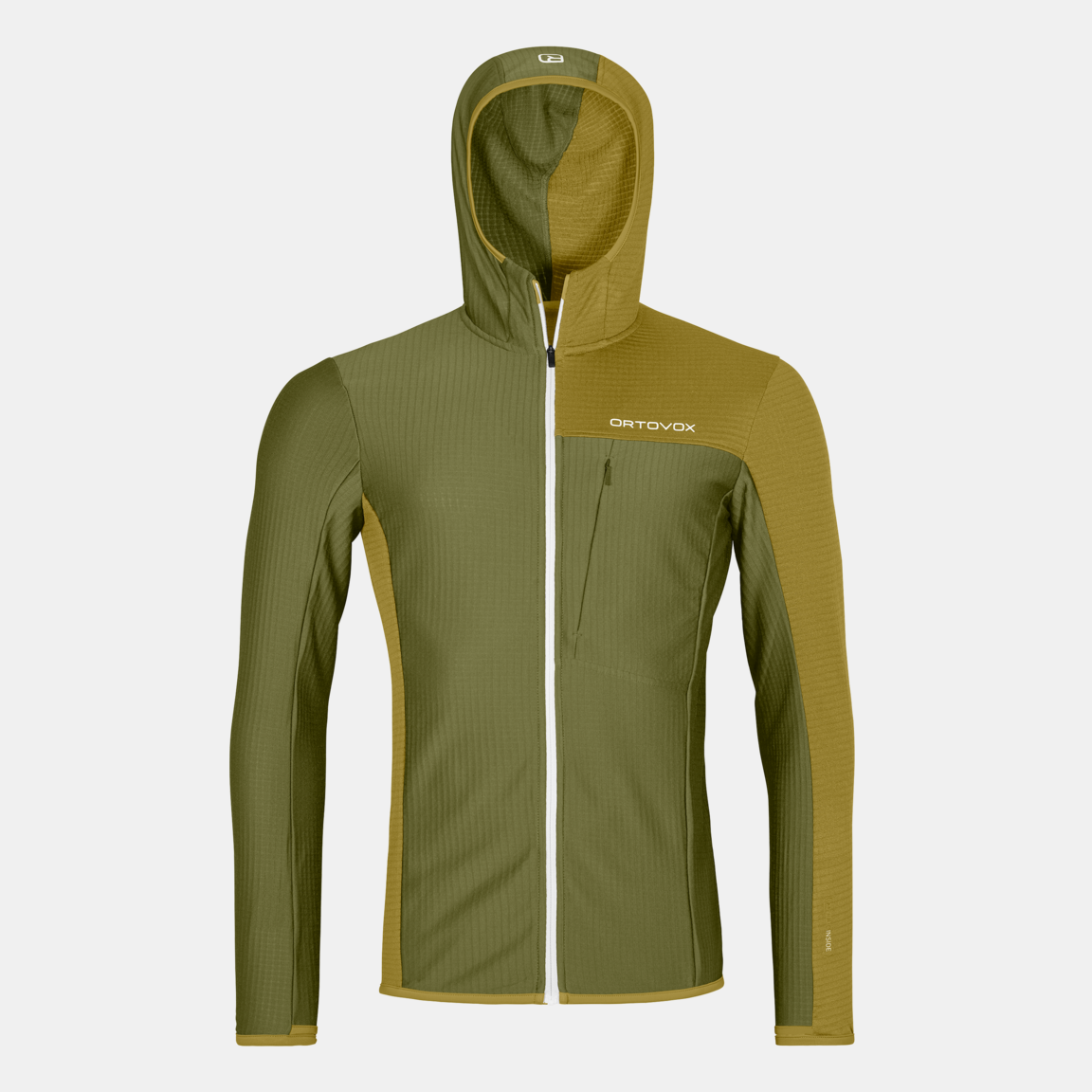 FLEECE LIGHT GRID HOODED JKT