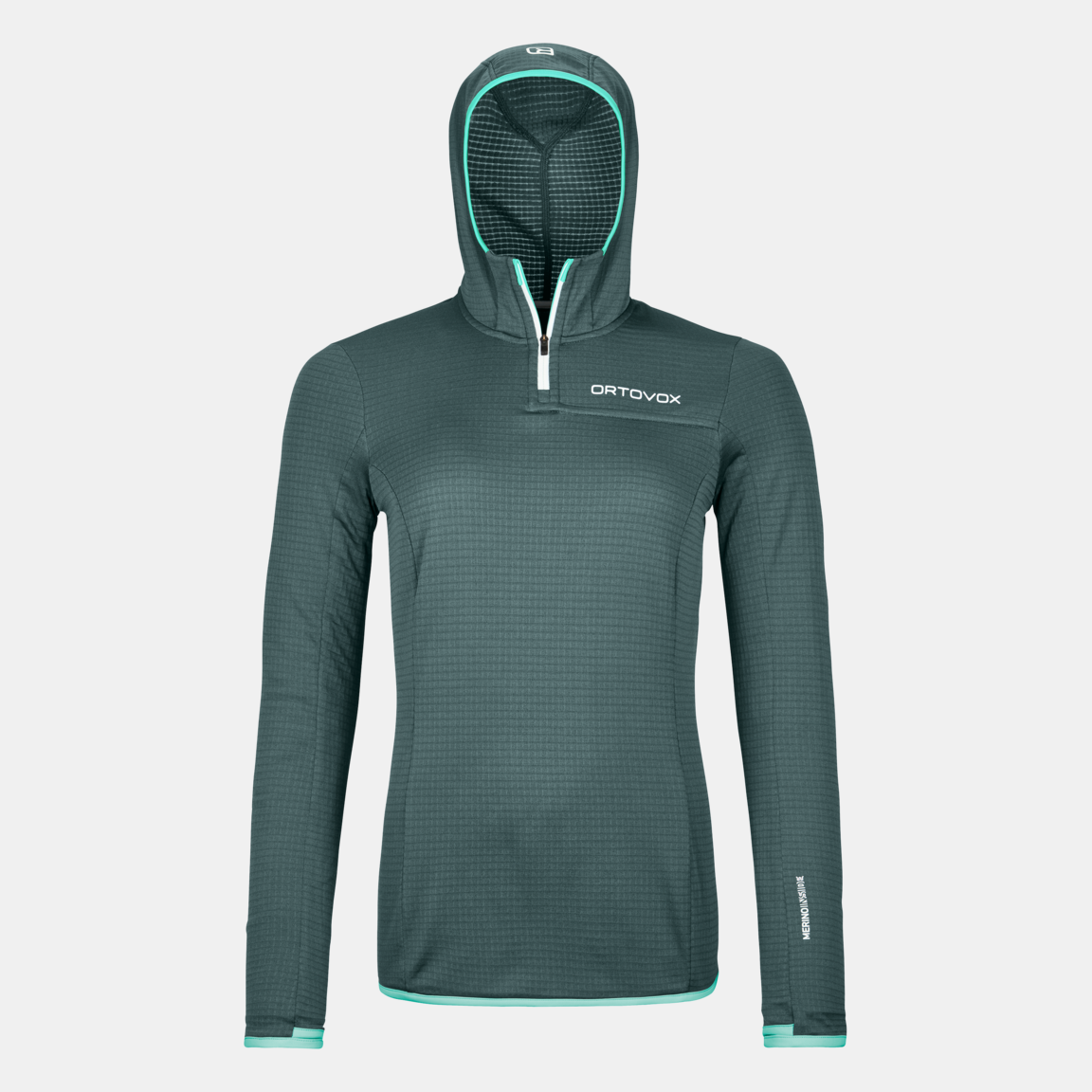 FLEECE LIGHT GRID ZN HOODY