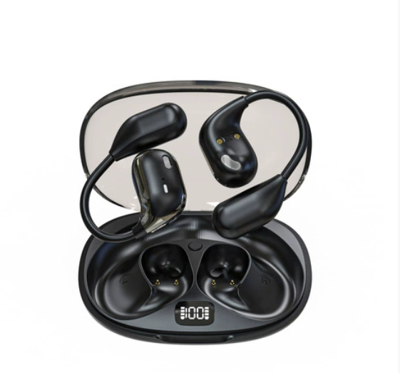 Black wireless Bluetooth headphones
