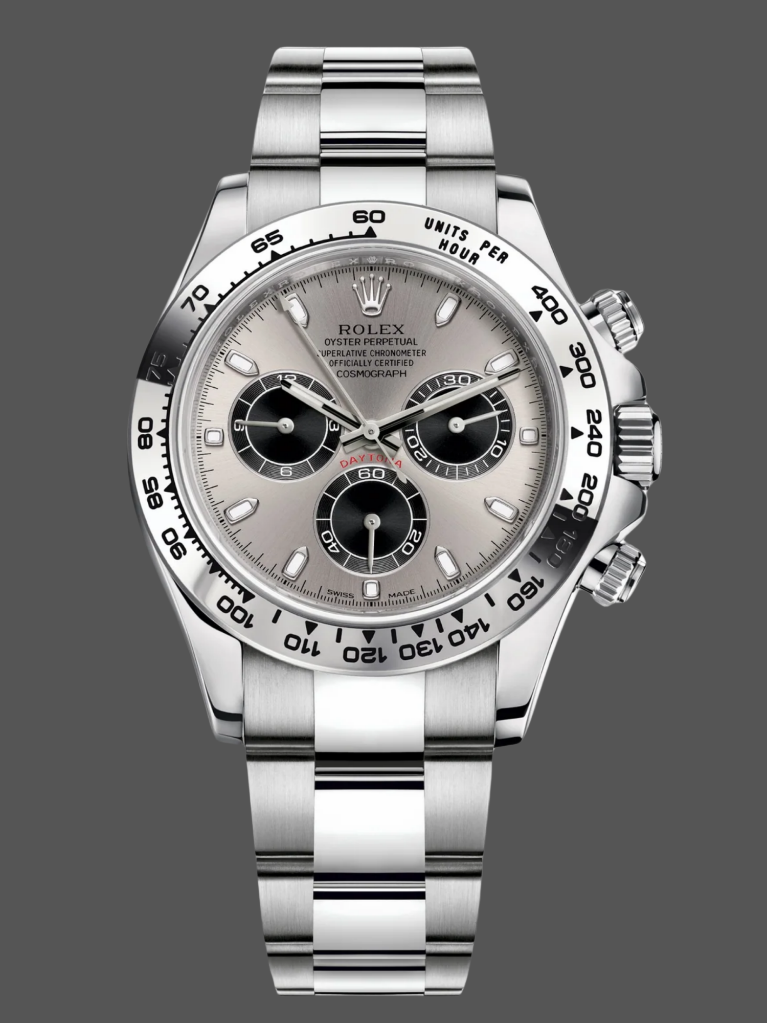 Rolex Cosmograph Daytona 116509 Silver Index Dial 40MM Mens Replica Watch
