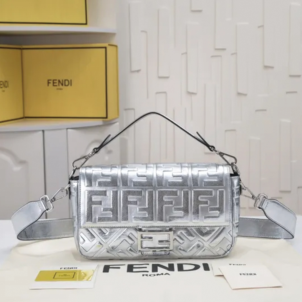 Baguette Bag Silver 3314 LM071 26cm