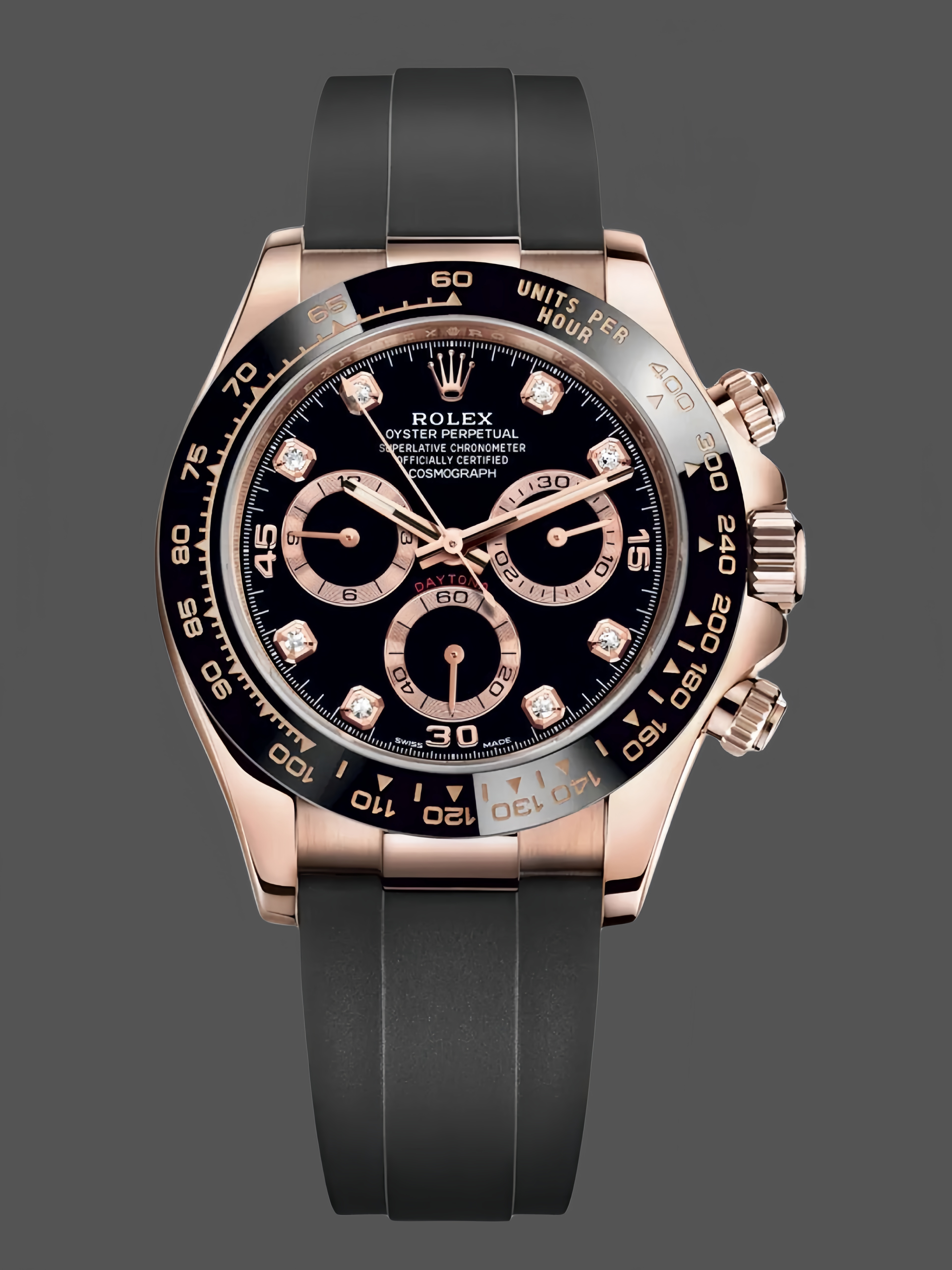 Rolex Cosmograph Daytona Rose Gold Case Black Dial 116515ln 0057