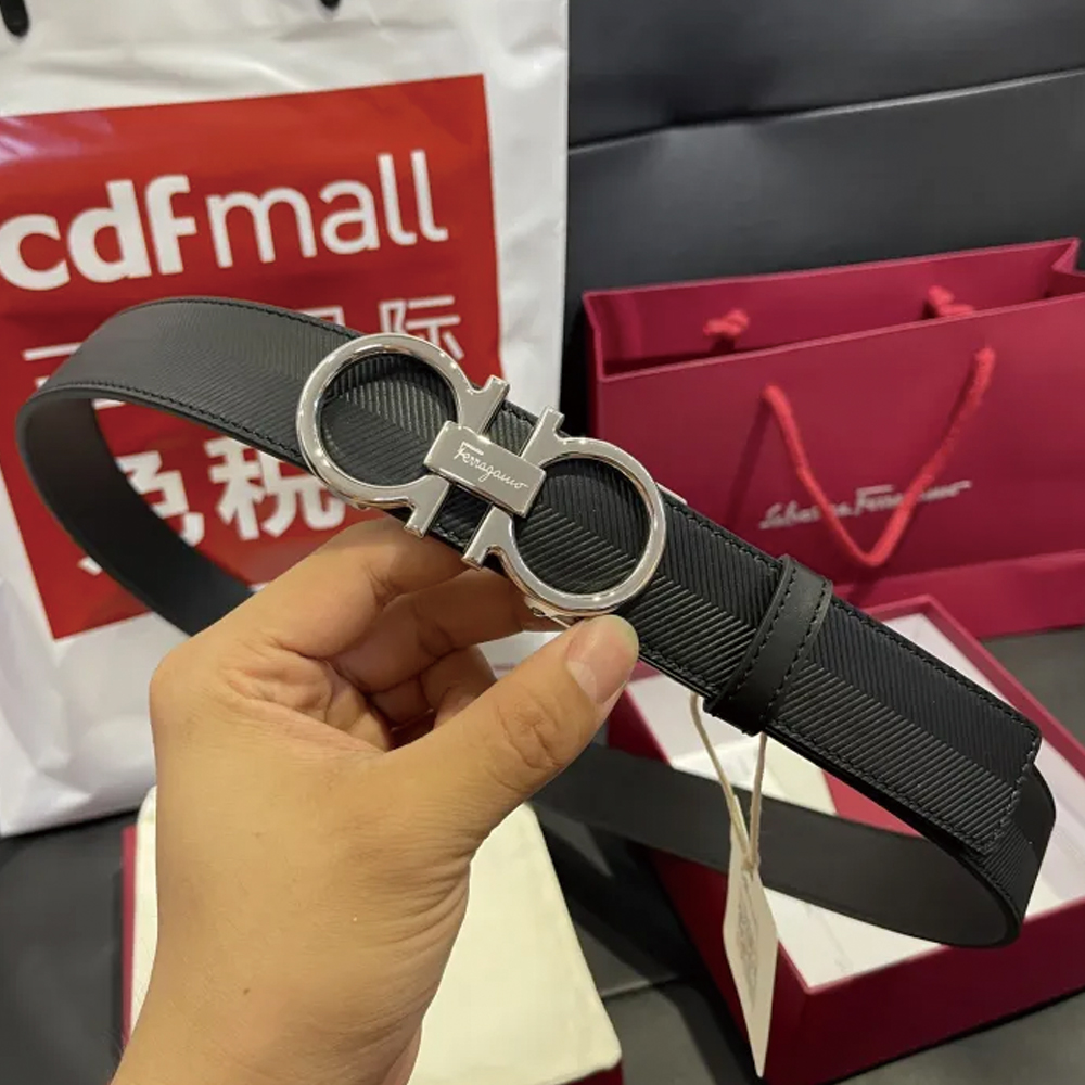 FERRAGAMO Belt 002 22PJ081 3.5cm