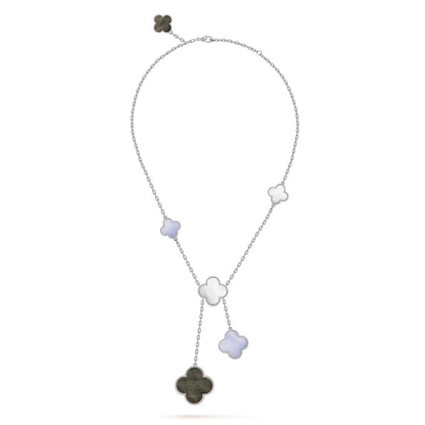 Van Cleef Necklace Dupe, Six Flowers Clover Necklace, 6 motifs