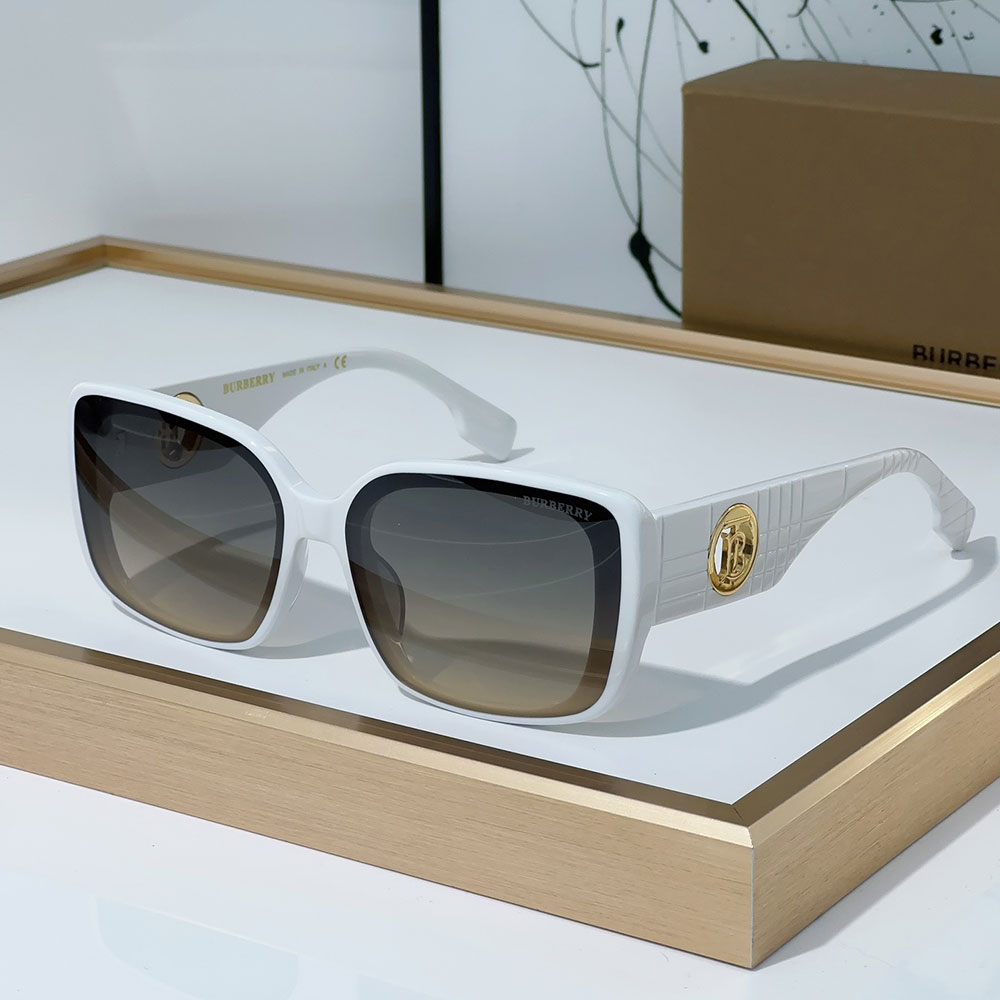 Burberry Mirror leg Hollowed out Logo Sunglasses Top quality （Replica）