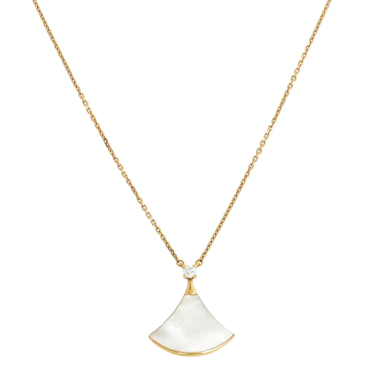 Bvlgari 18K Rose Gold MOP Diamond Diva's Dream Necklace