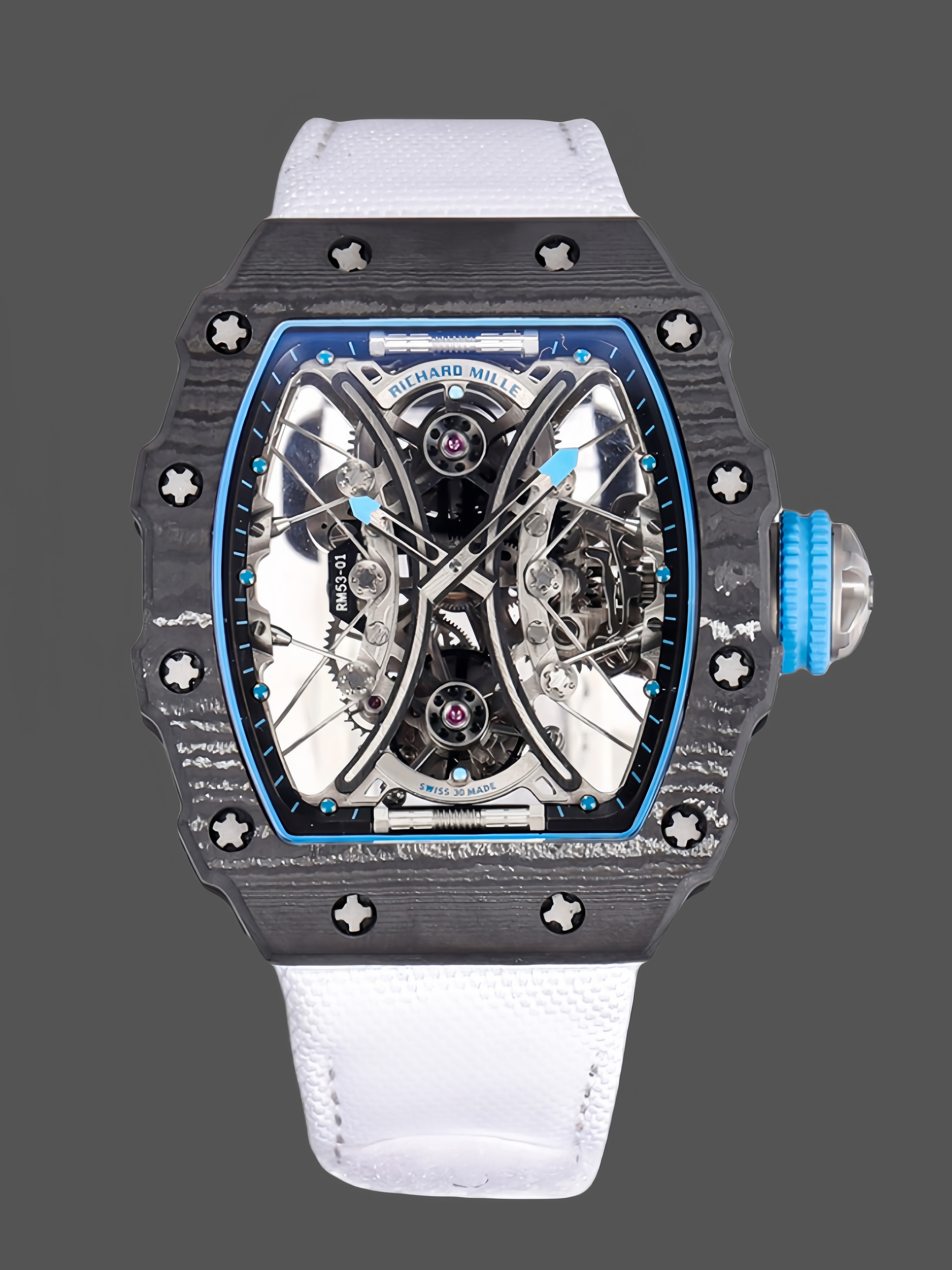 Richard Mille RM 53-01 Tourbillon Pablo Mac Donough White Fabric Strap