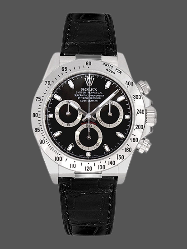 Rolex Daytona 116519 White Gold Black Dial 40mm Mens Replica Watch