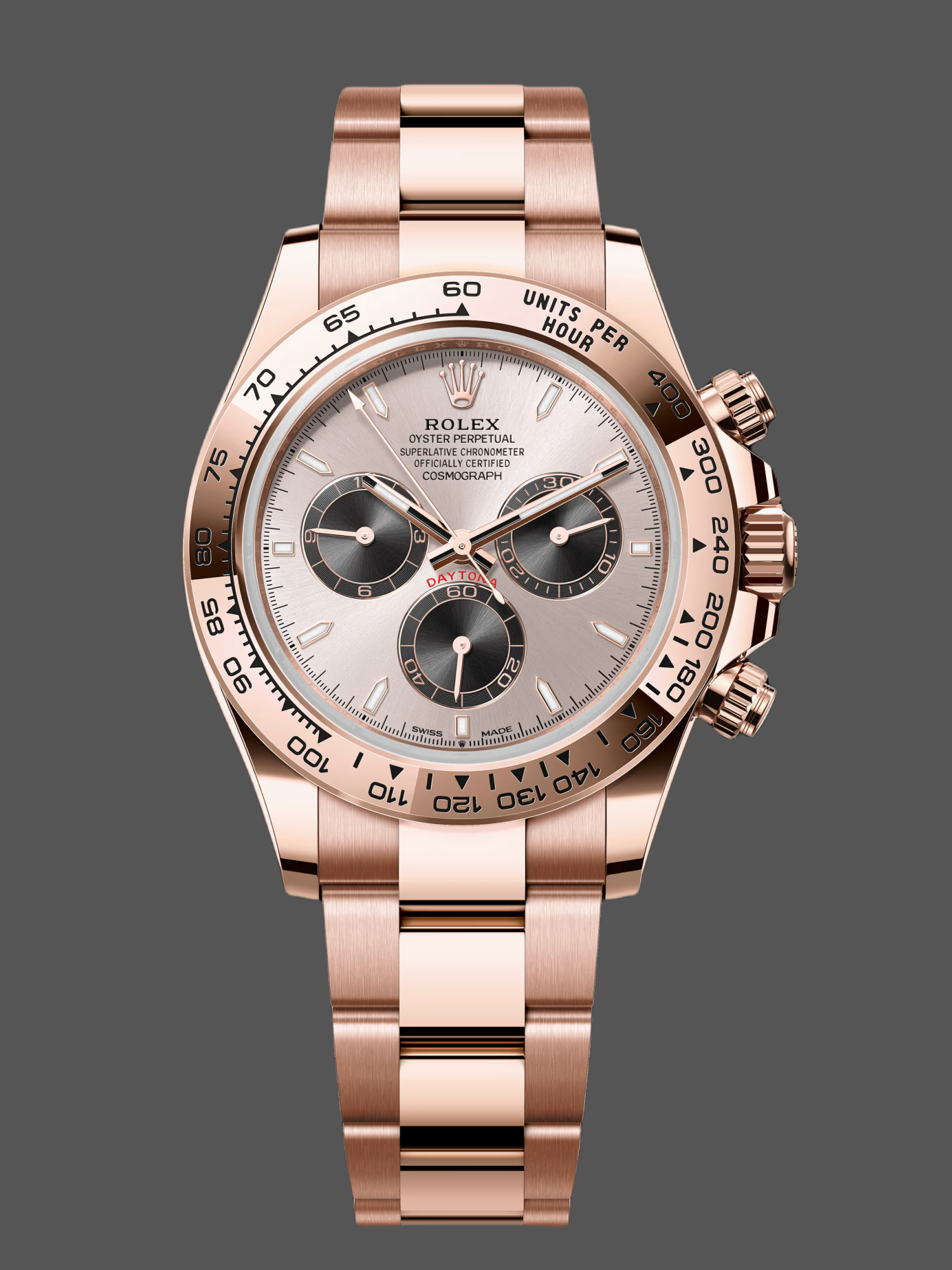 Rolex Cosmograph Daytona 126505 0003 Oyster Bracelet Rose Champagne Dial 40mm Mens Replica Watch