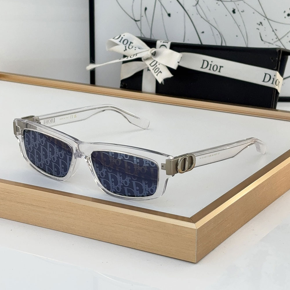 Dior Mirror Leg Stereoscopic Logo Acetate Fibre sunglasses Top quality (Replica锛�