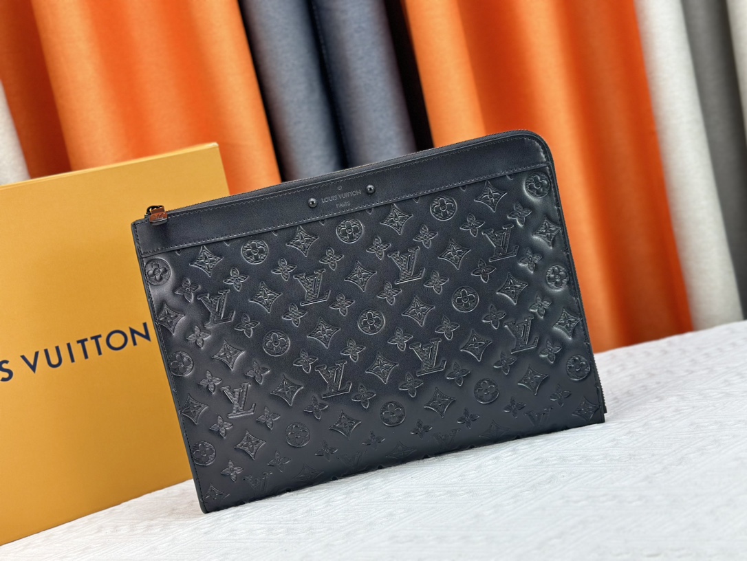 Louis Vuitton Pochette Jour Monogram Eclipse M82080 Clutch Bag Handbag