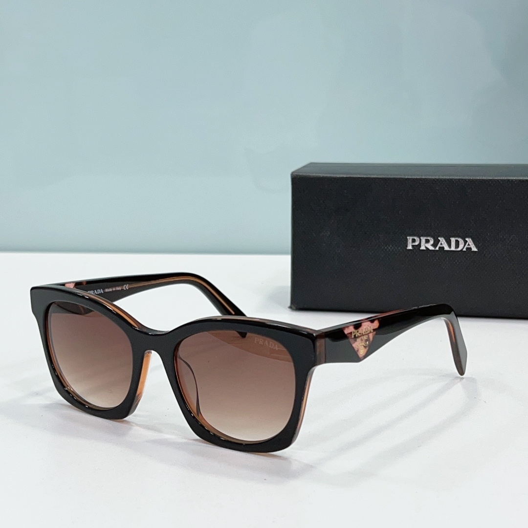 Prada Mirror leg print Logo sunglasses Top quality 锛�Replica锛�