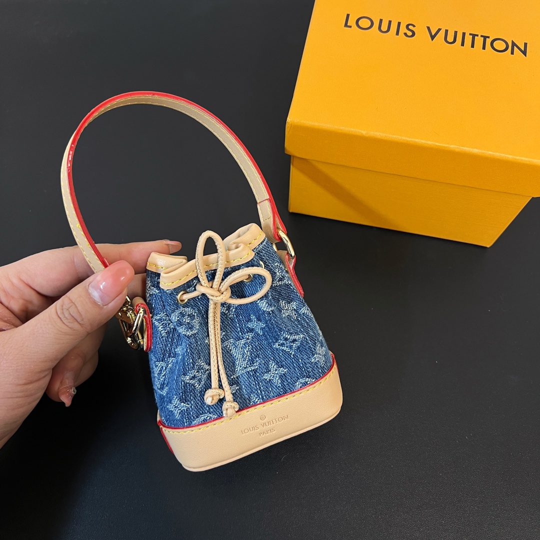 Louis Vuitton Micro Bag Leather Keychain Pendant Accessories