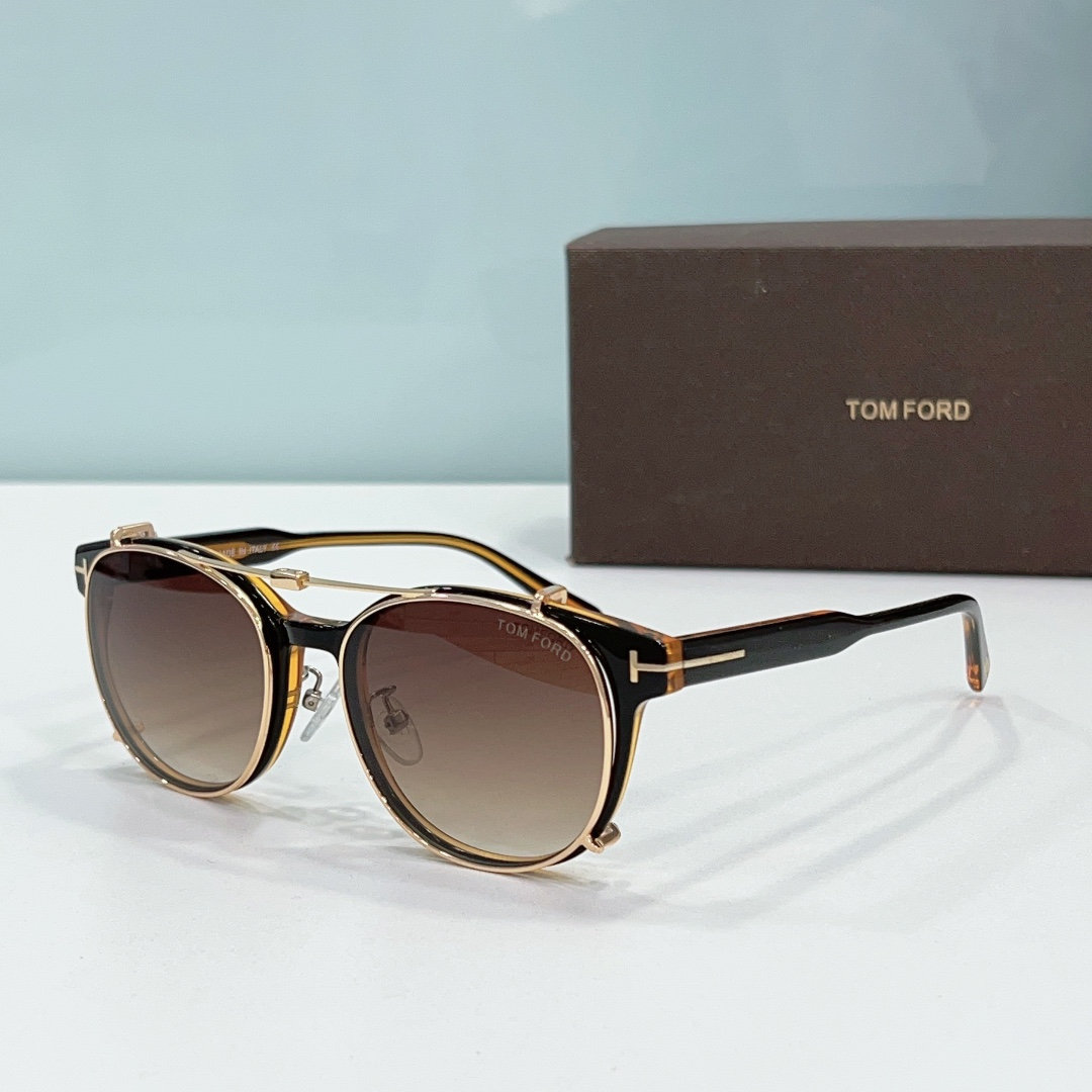 Tom Ford Round Metal Frame Sunglasses Top Quality锛�Replica锛�