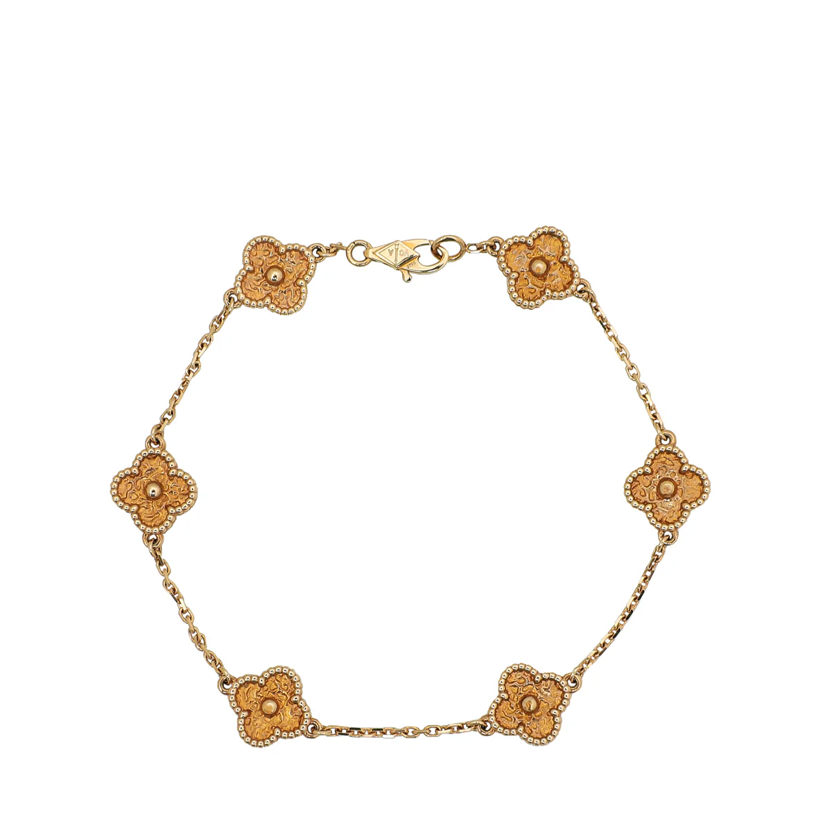 Van Cleef & Arpels 18K Pink Gold 6 Motifs Sweet Alhambra Bracelet