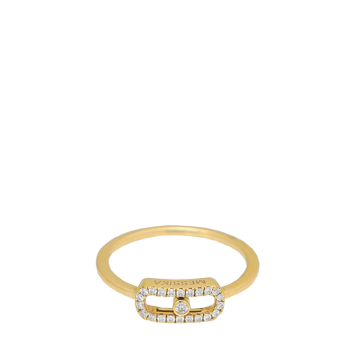 Messika 18K Yellow Gold Diamond Move Uno Ring 50