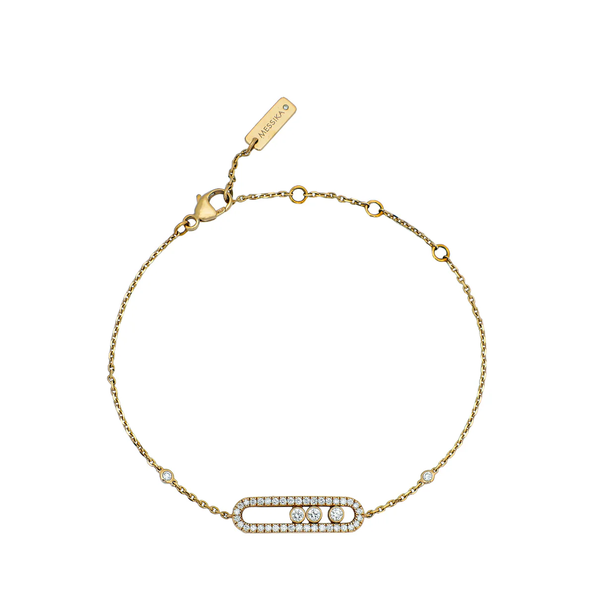 Messika 18K Rose Gold Baby Move Diamond Pav茅 Bracelet